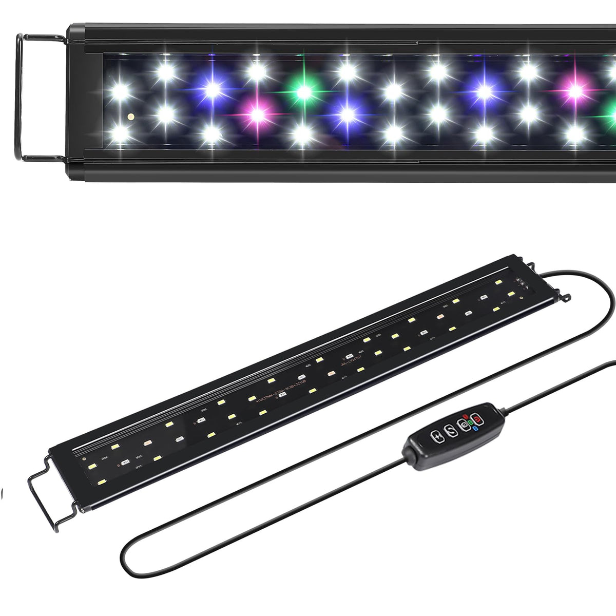 AQUANEAT LED Aquarium Light for 36 to 44 Inch Fish Tank, Auto On Off with Timer, Full Spectrum,Adjustable Brightness, Daylight M