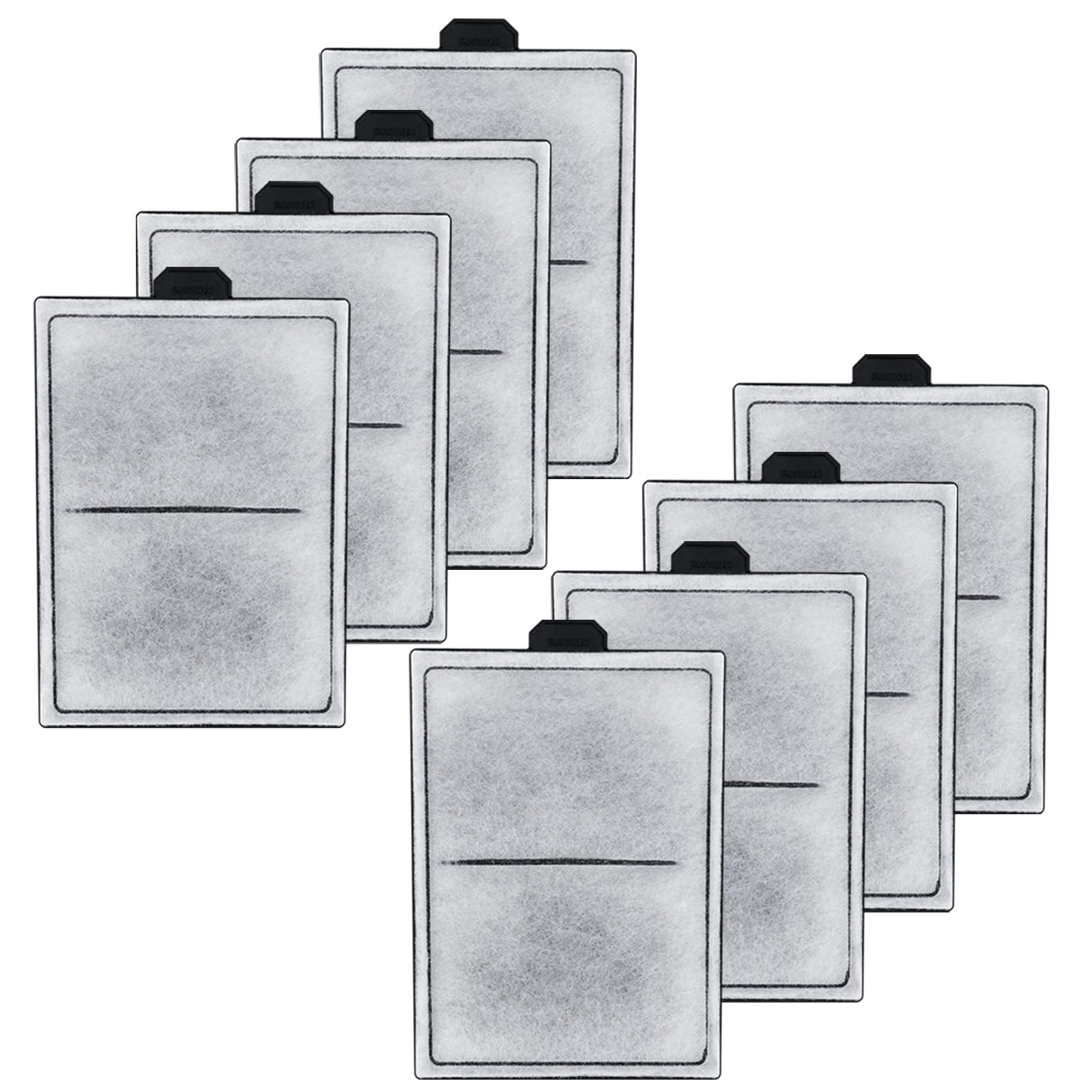 Hitauing 8 Packs Pf-S Filter Cartridge For Top Fin Silenstream Pf10 Power Filters (S-8Packs)