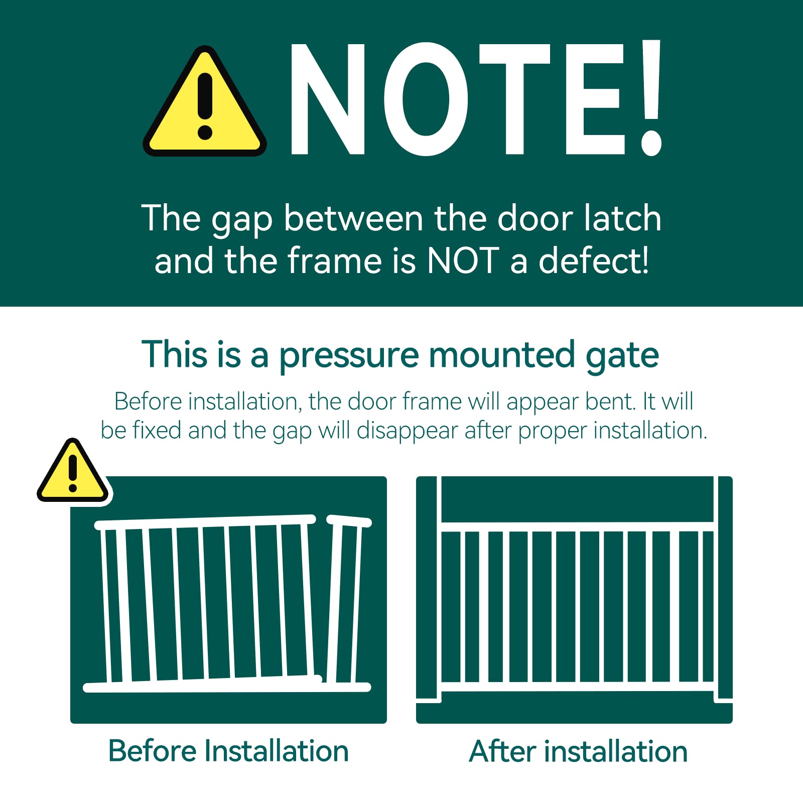Babelio Baby Gate, 29-48 Inch Auto Close Pet Gate PressGuard P7, Easy Install Pressure-Mounted Safety Gate, Extra Wide Pet Gate