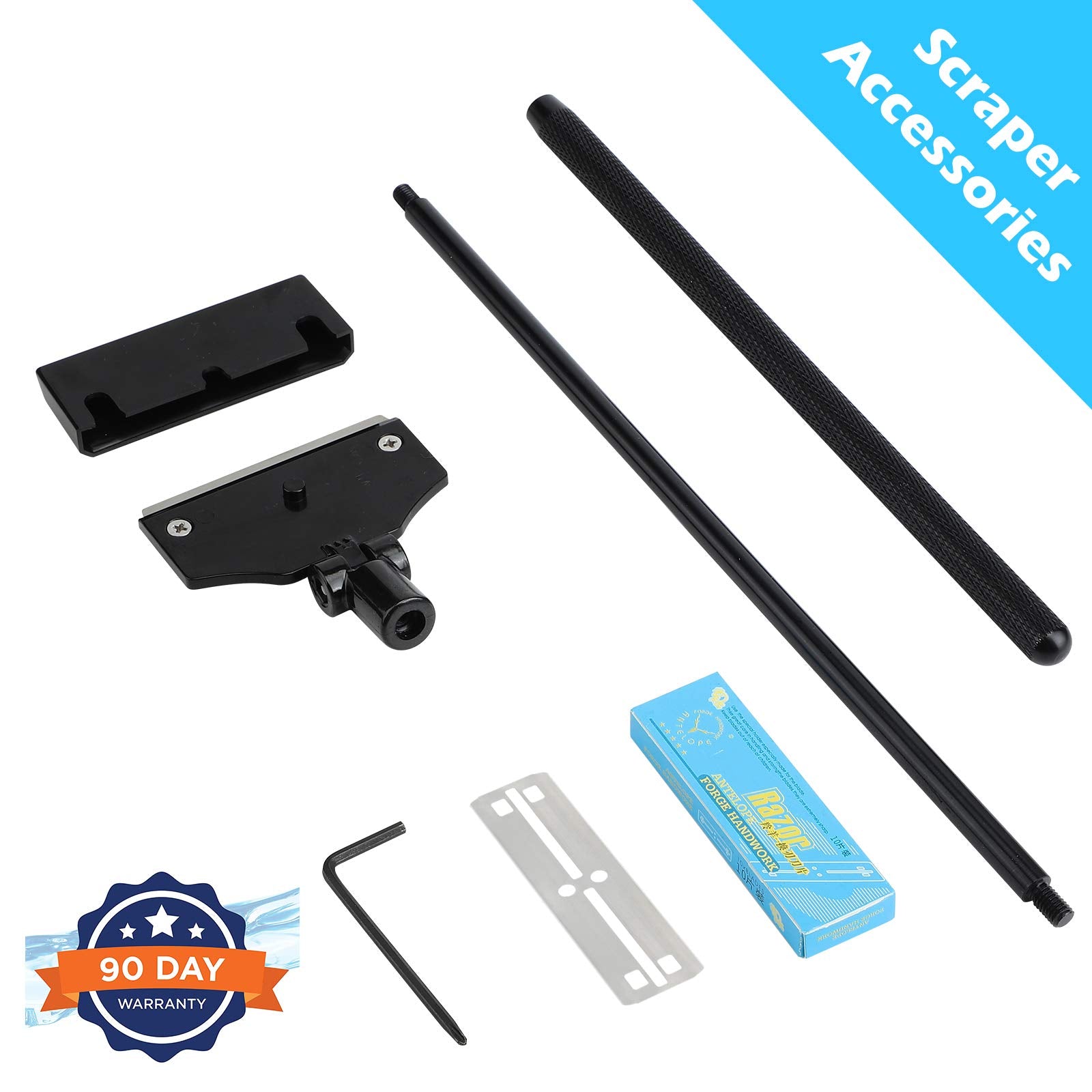 Pronetcus Aquarium Algae Scraper,Aquarium Glass Cleaner,Fish Tank Cleaner, Aquarium Scraper With 10 Blades.