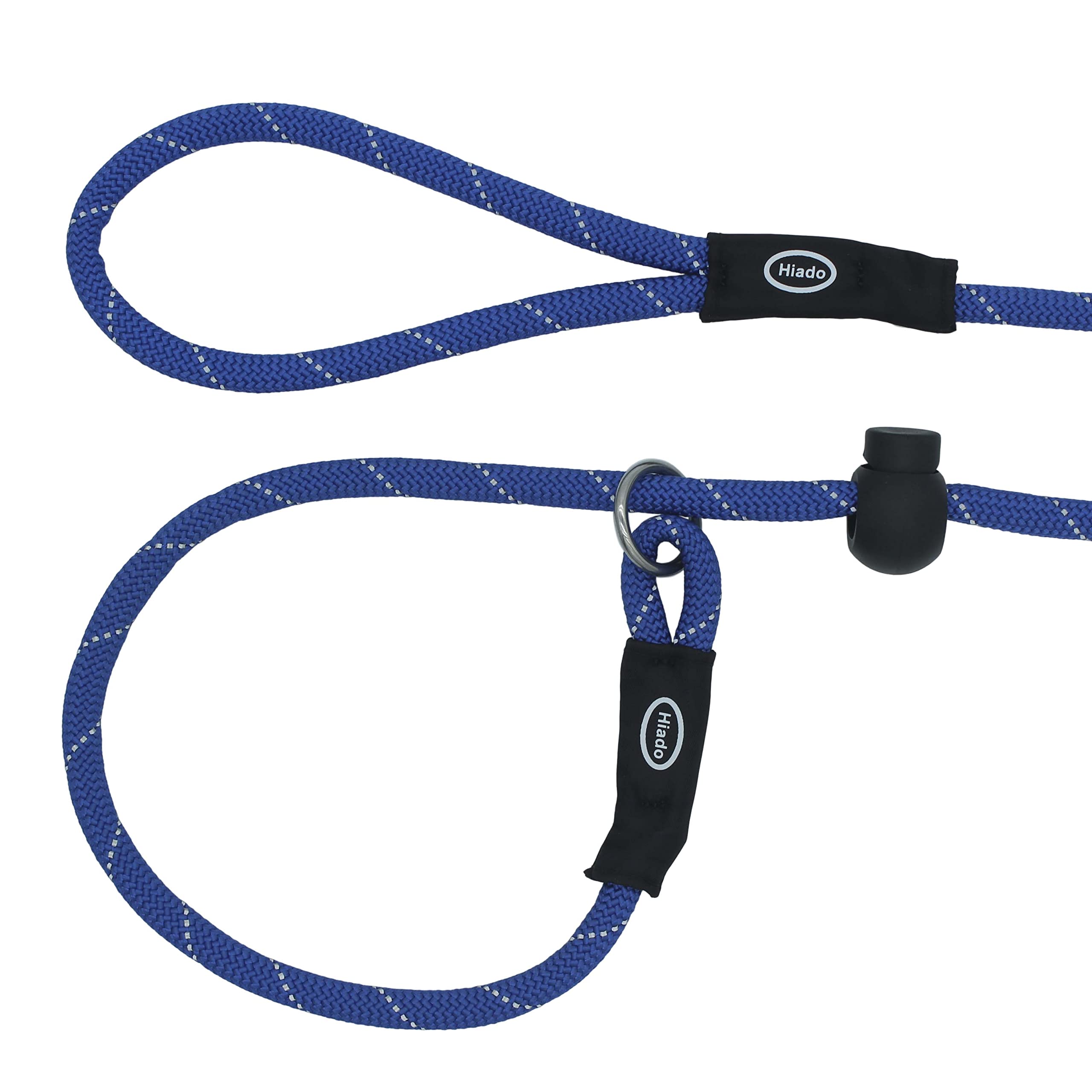 Hiado Slip Lead Dog Leash Reflective With Stopper Loop Rope Training No Pull For Small Medium Large Dogs 6Ft Blue
