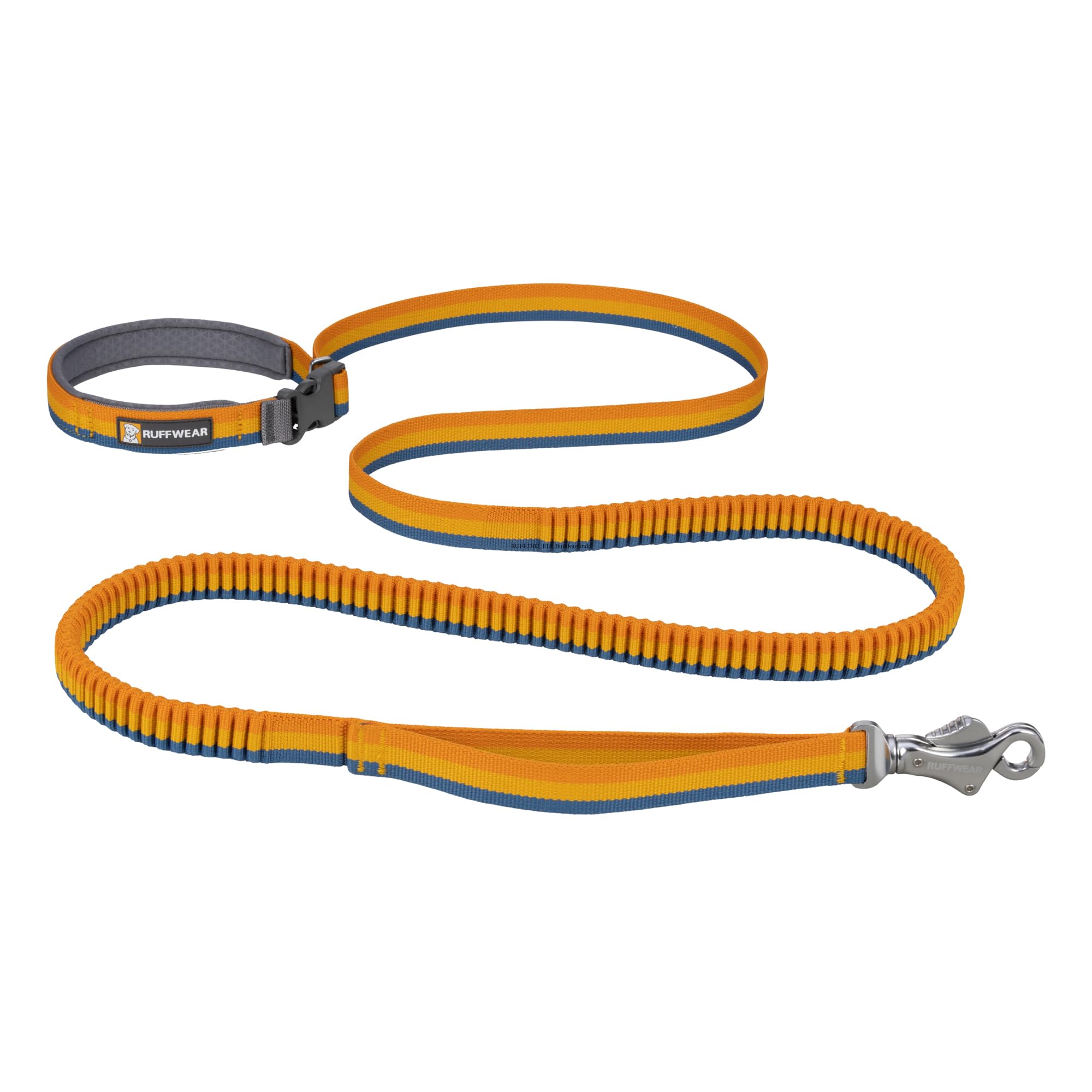 Ruffwear, Roamer Bungee Dog Leash For Running, Biking Or Hiking, Can Be Used Hand-Held Or Hands-Free, Yellow Snow, 7.3'-11'
