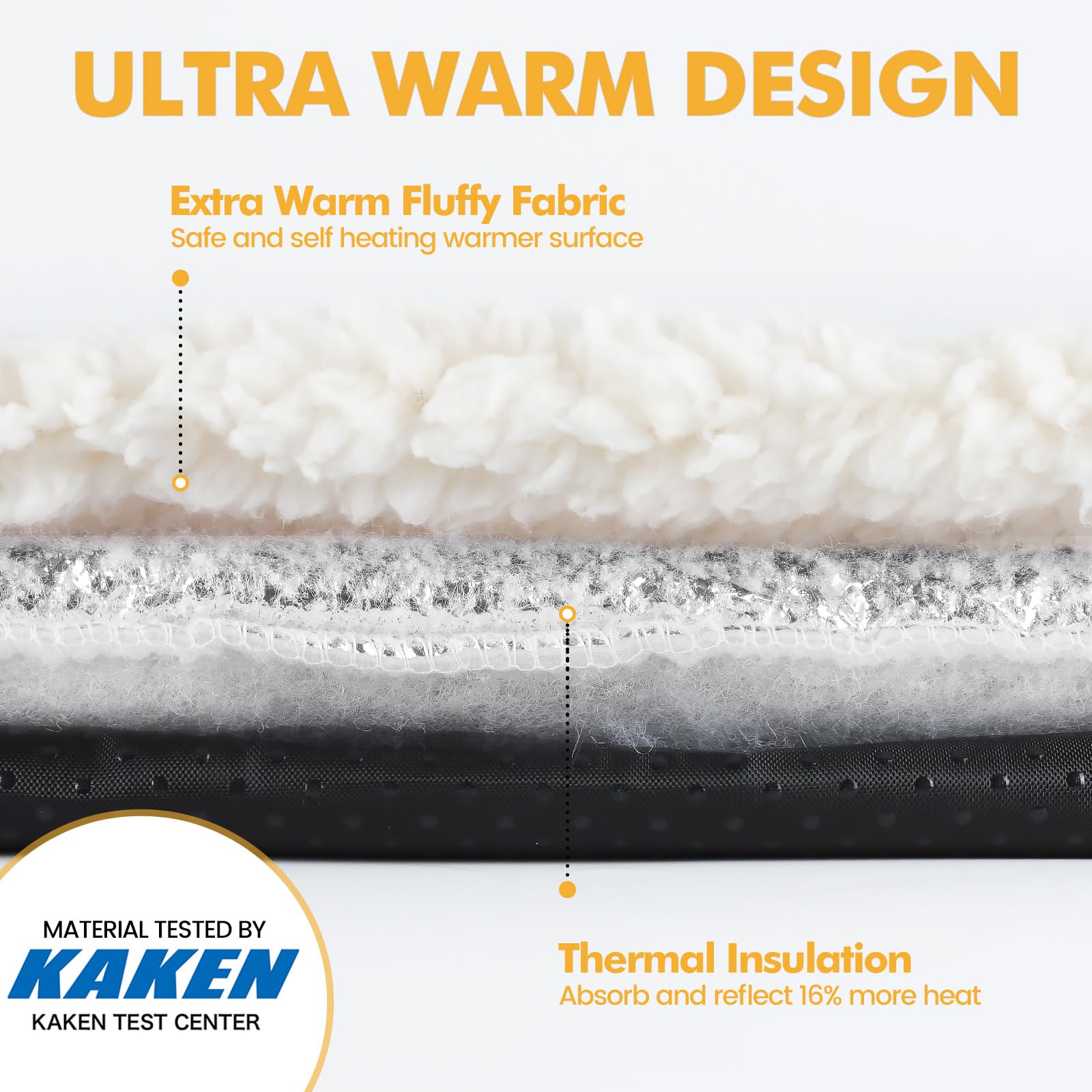 Self Warming Cat Bed Self Heating Cat Dog Mat 24 X 18 Inch Extra Warm Thermal Pet Pad For Indoor Outdoor Pets With Removable Cov