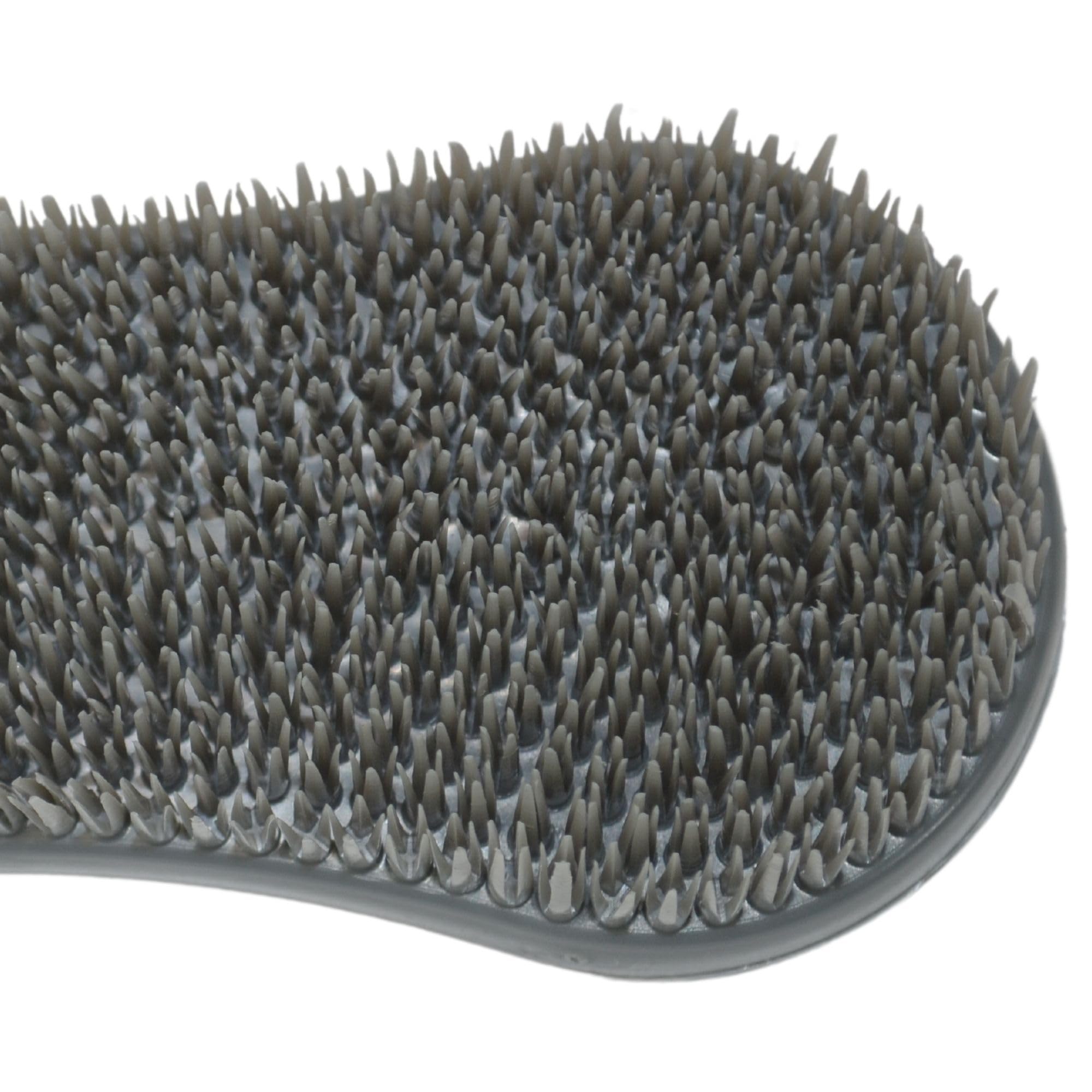 Intrepid International Magic Horse Brush Horse Grooming Kit W/Durable Plastic Britsles, Horse Brushes For Grooming, Grey