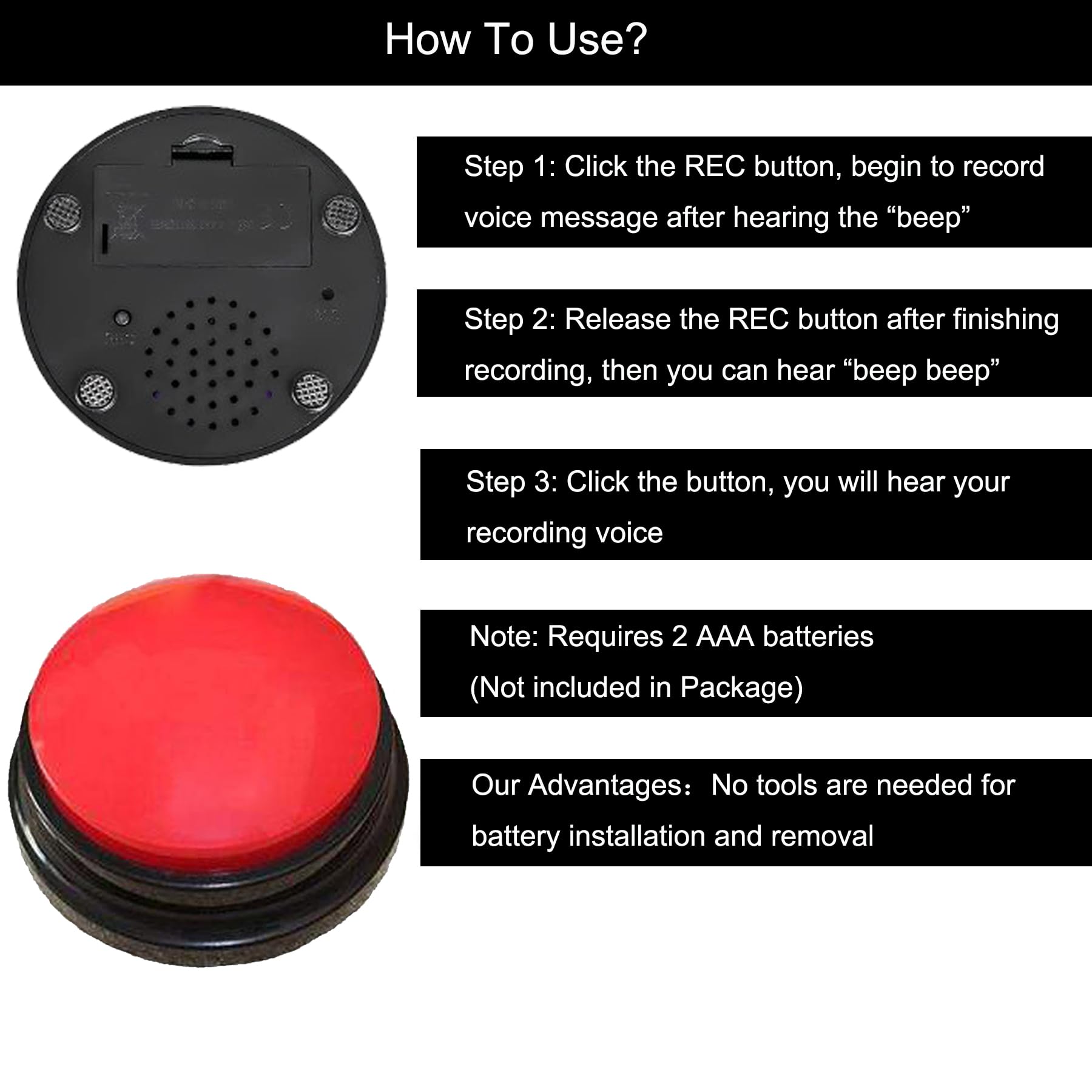 Dog Buttons for Communication,Voice Recording Buttons,Dog Communication Buttons Training Talking Buttons for Pets,30 Second Reco