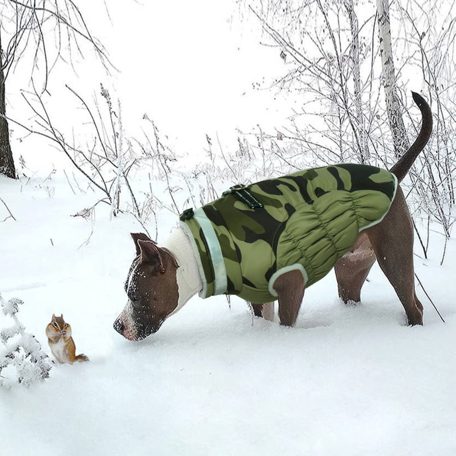 Lelepet Dog Coat,Warm Dog Winter Coat Waterproof Dog Jacket With Harness Dog Padded Vest Windproof Reflective Dog Fleece Jacket Vest Turtleneck Zippered Dog Snow Jacket Xs Dog Coats For Small Dogs
