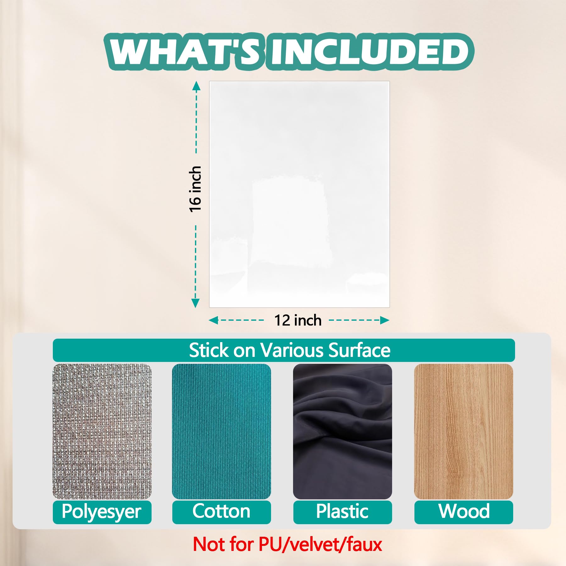 Wawiny Cat & Dog Scratch Protector 8-Pack (12''X16''/30X40Cm) - Clear Self-Adhesive Furniture Tape, Cut To Fit, No Residue Remov