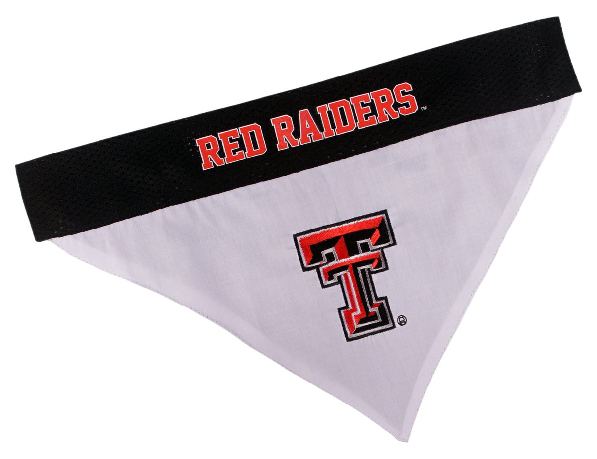 Pets First Collegiate Pet Accessories, Reversible Bandana, Texas Tech Red Raiders, Small/Medium