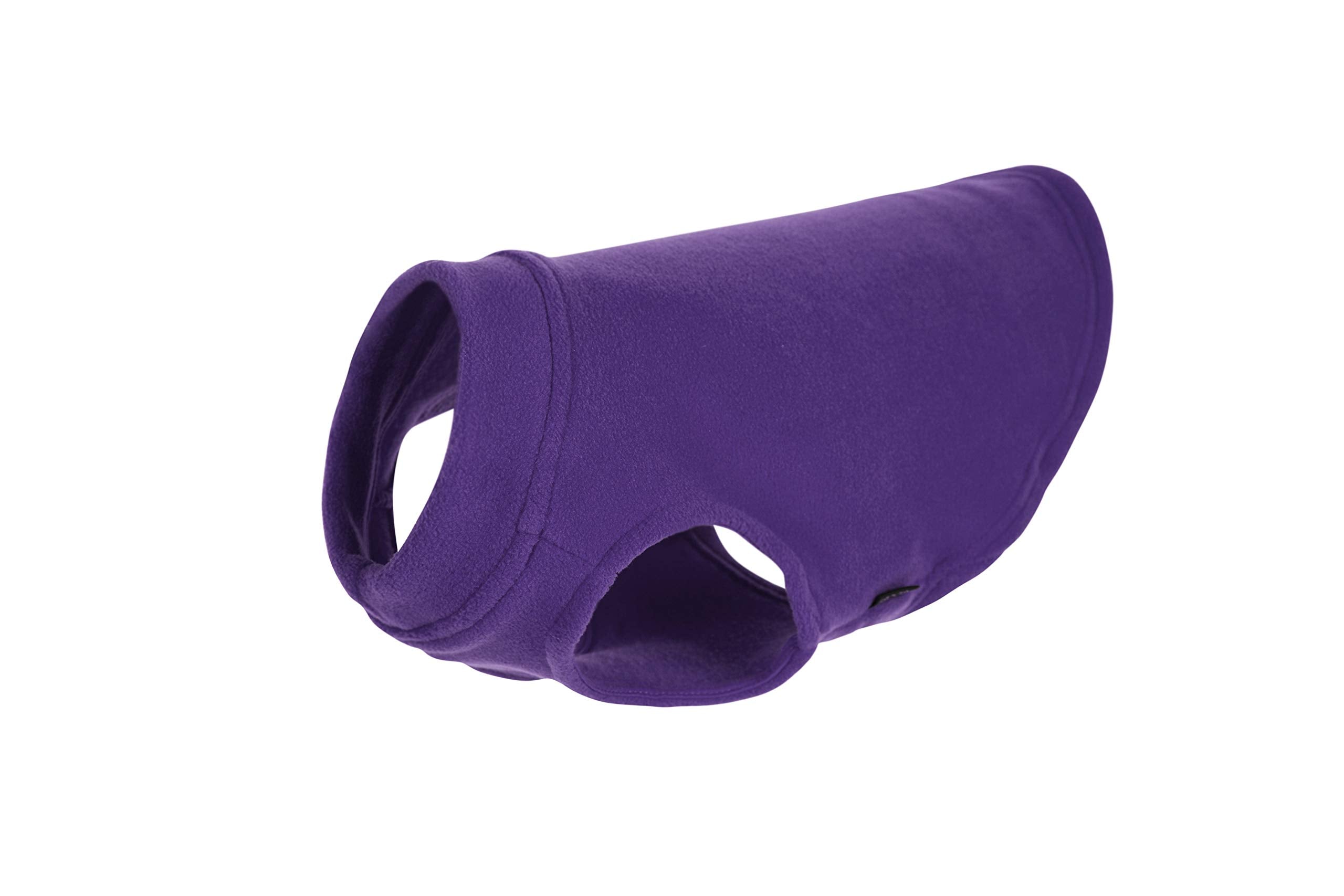 Gooby Stretch Fleece Vest Dog Sweater - Violet, Medium - Warm Pullover Fleece Dog Jacket - Winter Dog Clothes For Small Dogs Boy Or Girl - Dog Sweaters For Small Dogs To Dog Sweaters For Large Dogs