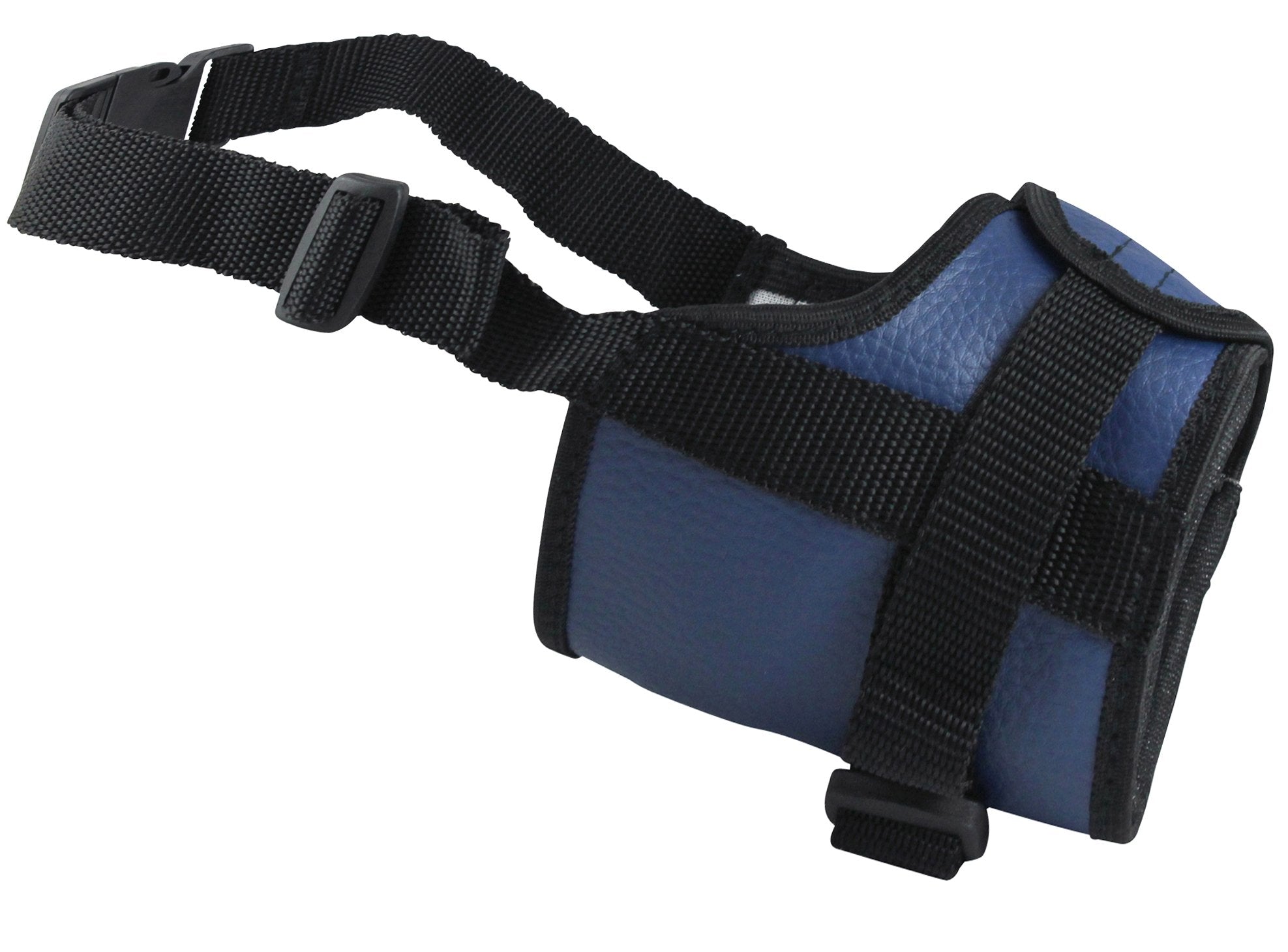 Adjustable Dog Muzzle 6 Sizes Blue (Xs: 5.5'-7.5' Snout Circumf.)