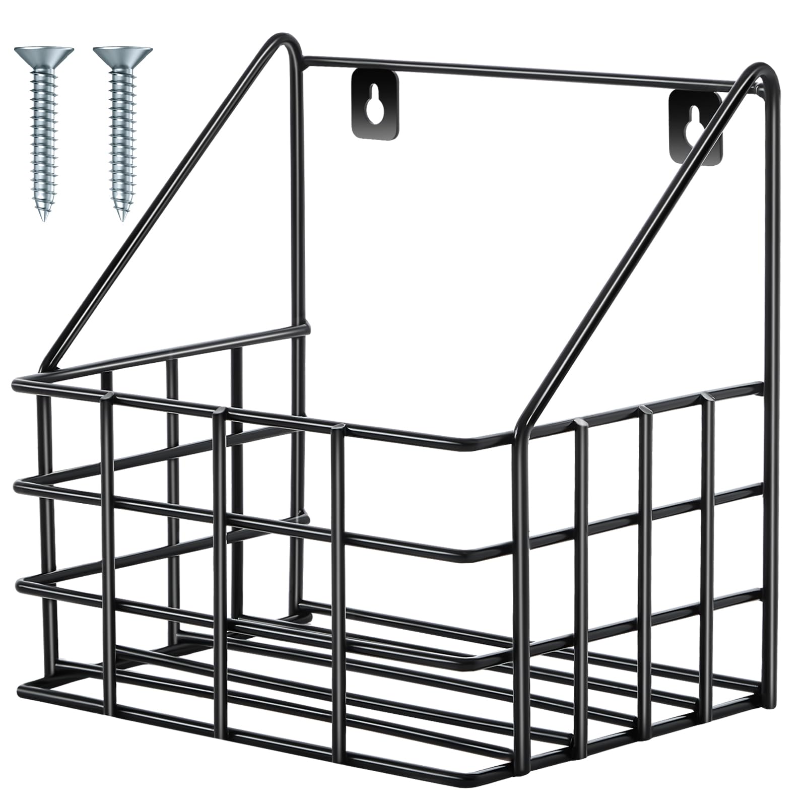 Blulu 10.04 x 9.45 x 6.89 Inches Horse Stable Organizer Large Wall Hanging Baskets Horse Trailer Organizer Wire Baskets for Wall