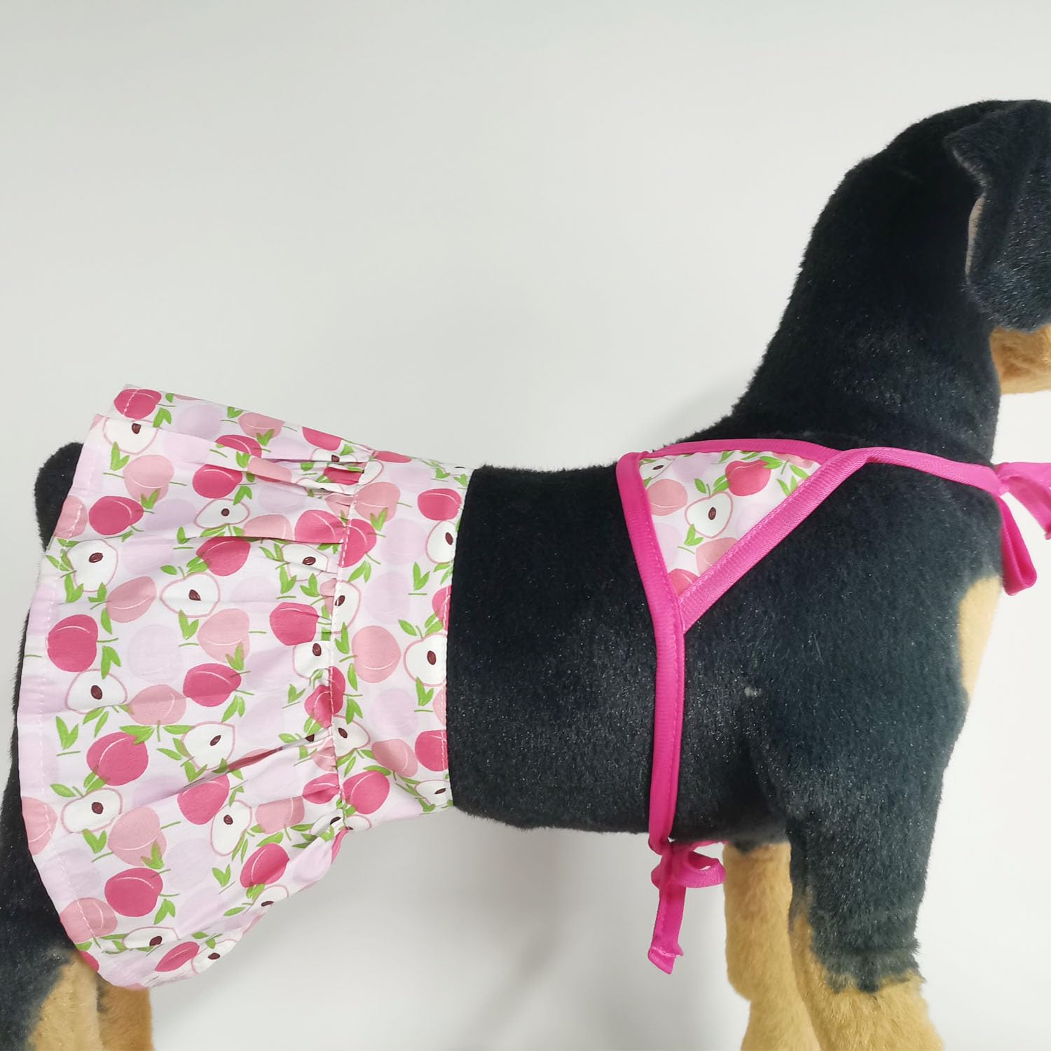 Dog Bikini Swimsuit Summer Puppy Bathing Dress Beach Clothes Cat Costume For Puppy Dog Cat Peach M