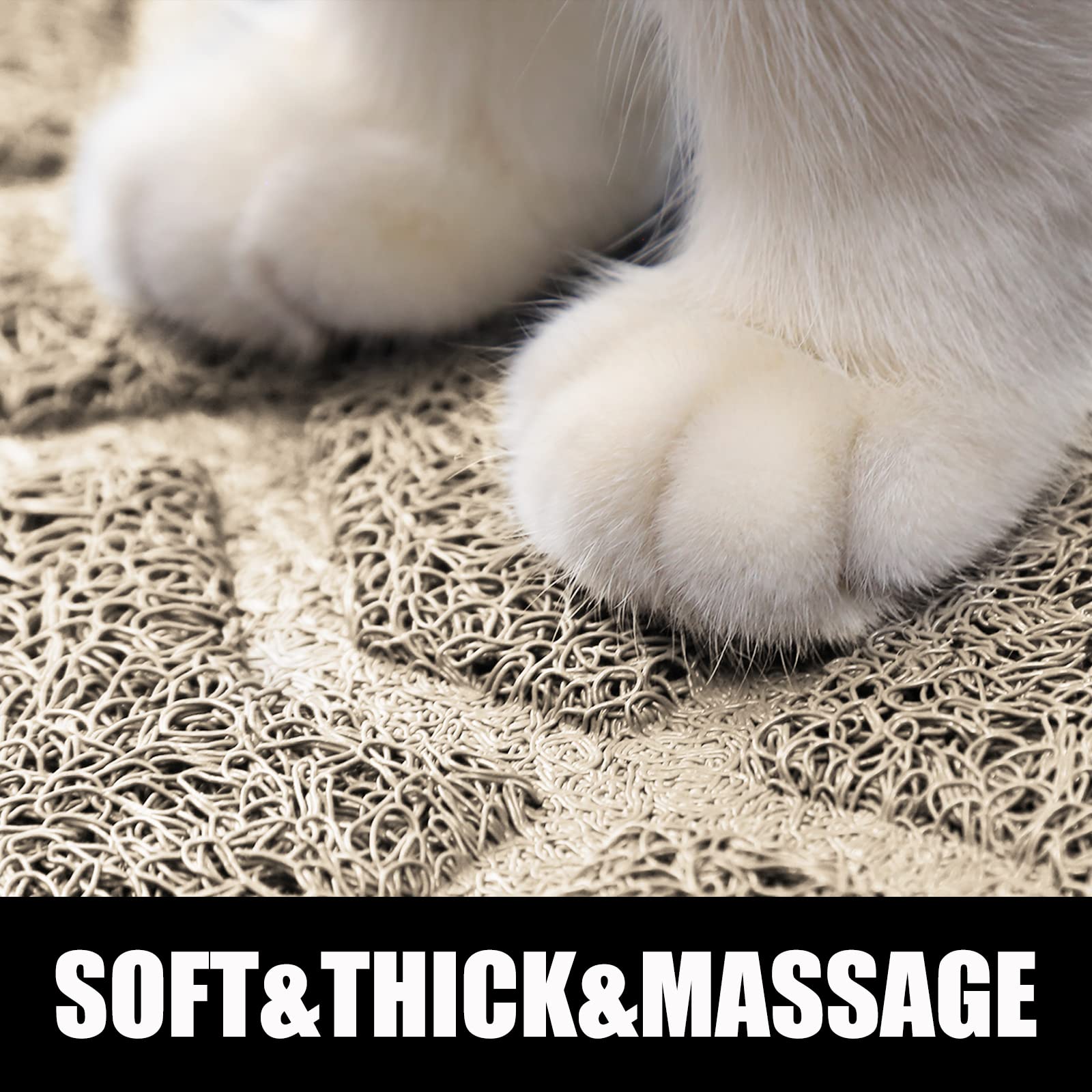 Yimobra Cat Litter Mat, 24'X20' Litter Mat With Litter Lock Mesh, Soft Cat Litter Mat Litter Trapping Mat, Easy To Clean, Non-