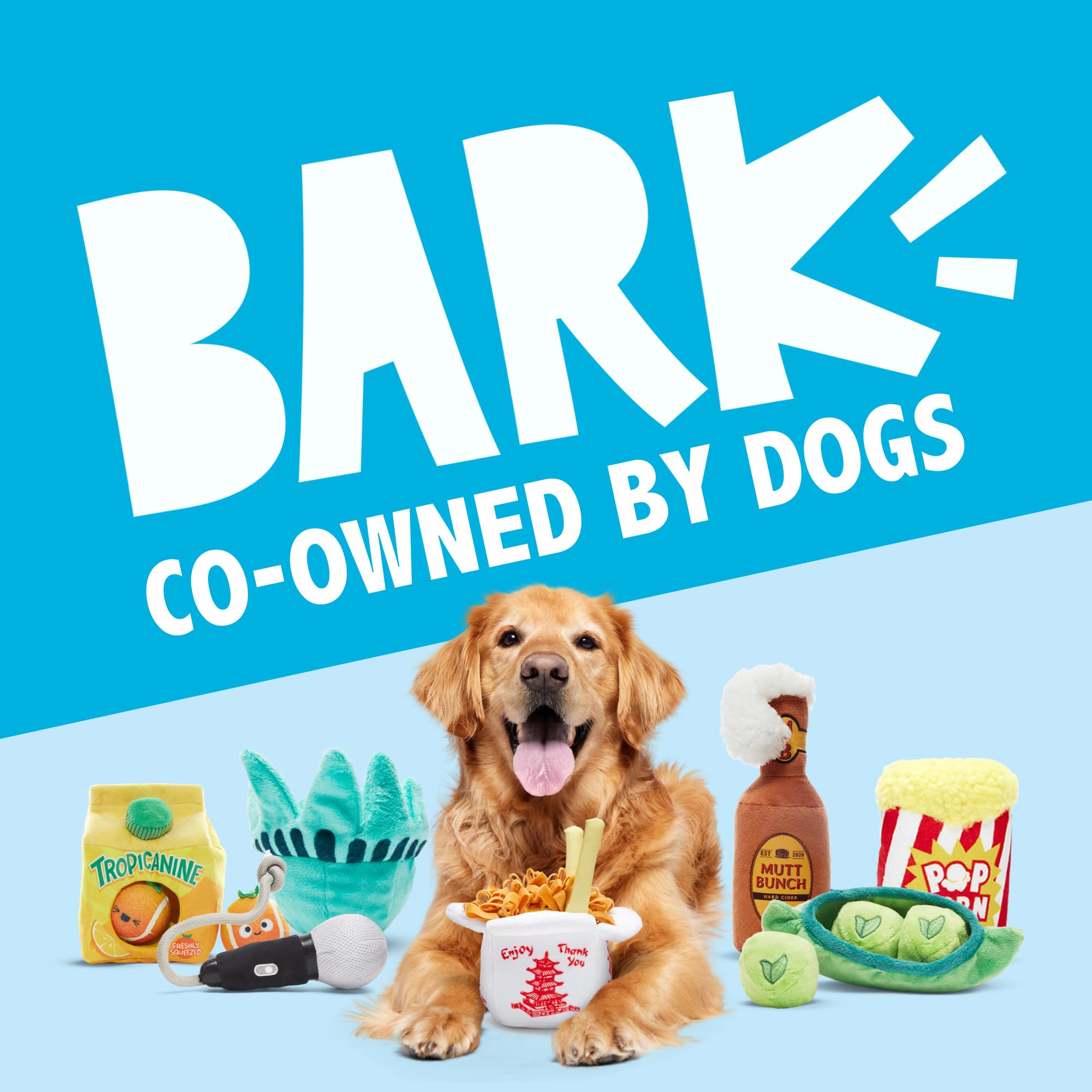 Barkbox BARK Consuela The Cactus Pop - 2-in-1 Summer Plush Dog Toy with Squeaker & Crinkle Layers - Interactive Ice-Cream-Themed