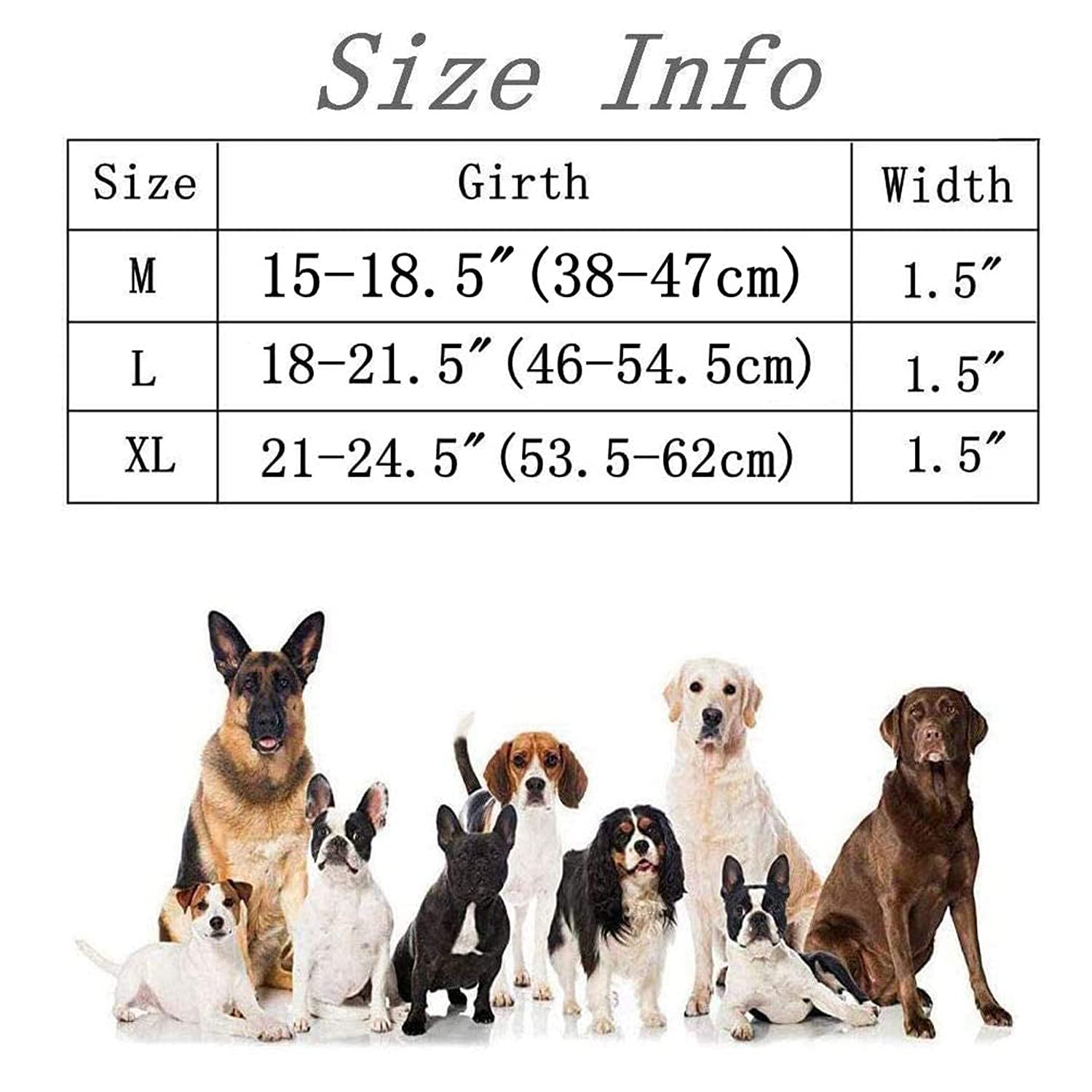 Yunleparks Tactical Dog Collar Reflective Nylon Dog Collar with Metal Buckle and Control Handle for Medium Large Dogs(Large,Pink