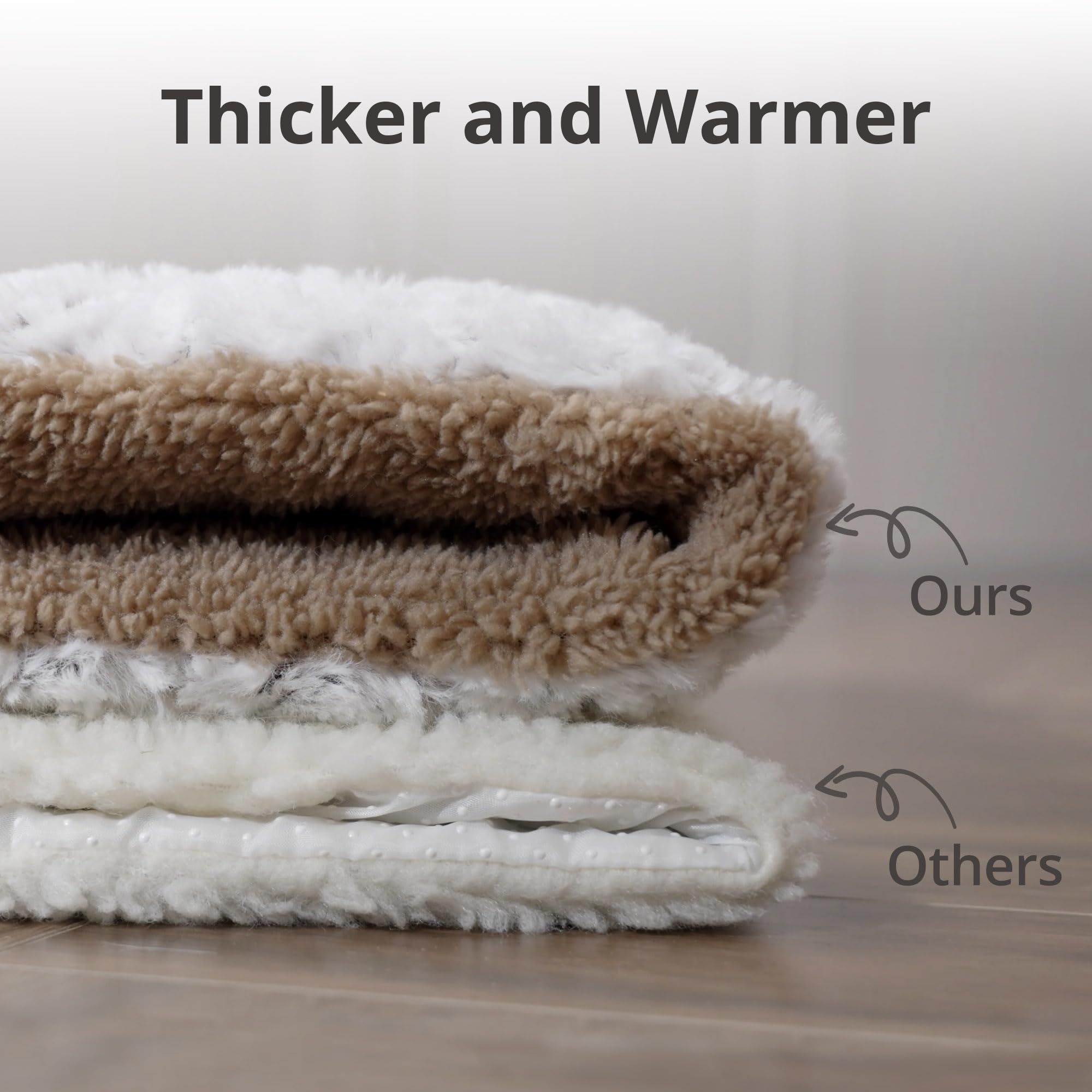 Petace Self Warming Cat Bed, 24'' X 18'' Self Heating Pet Pad, Double Sided Heated Dog Mat Thermal Blanket For Large Kittens Sma