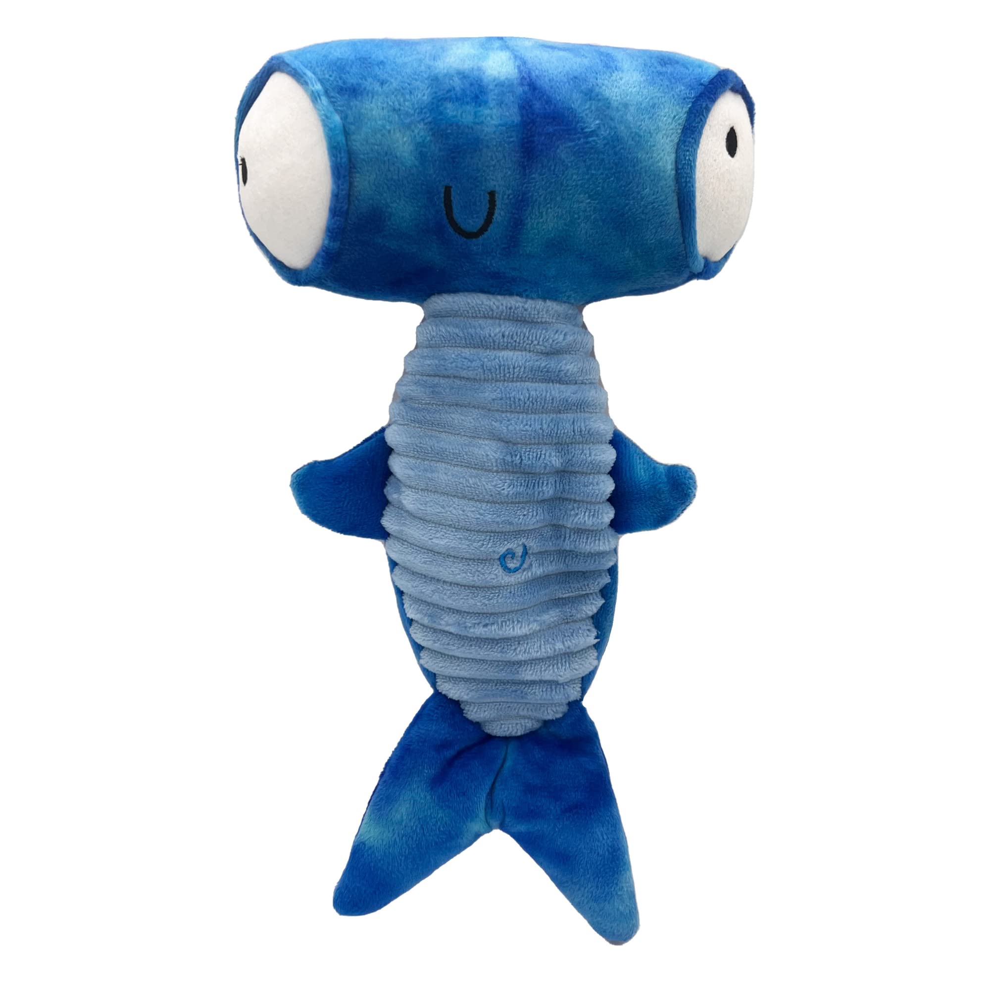 Huxley & Kent Slappies for Dogs | Jack Hammerhead (Small) | Squeak & Shake Dog Toy | No Stuff Squeaky Toy, TPR Ball in Head | Si