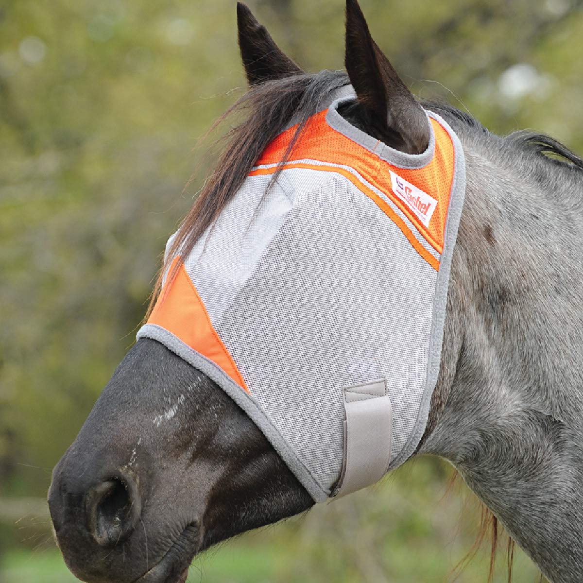 Cashel Crusader Fly Mask, Standard (Orange, Arabian)