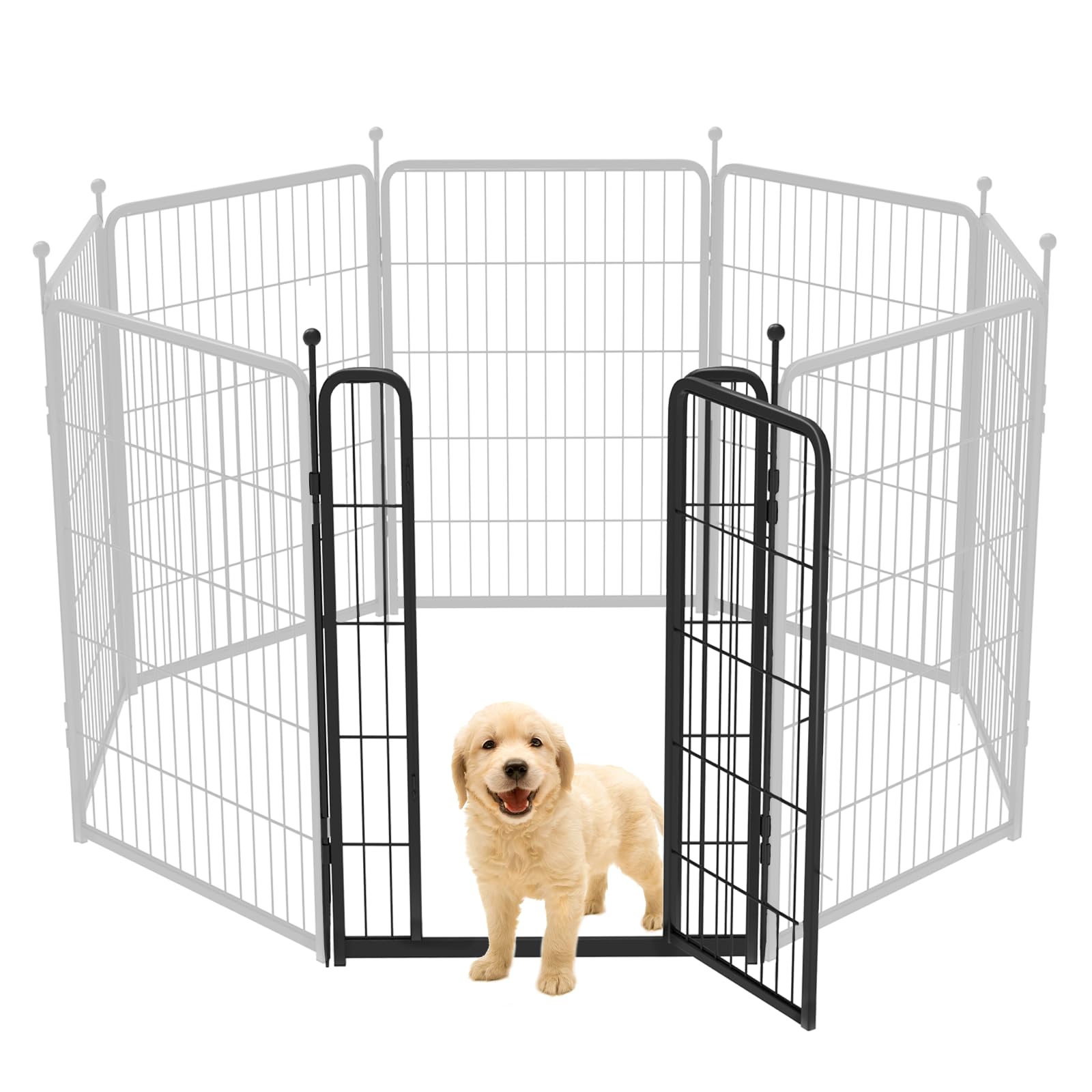 Fxw Rollick Dog Playpen, 1 Add-On Gate Panel, Single 40-Inch Gate Panel