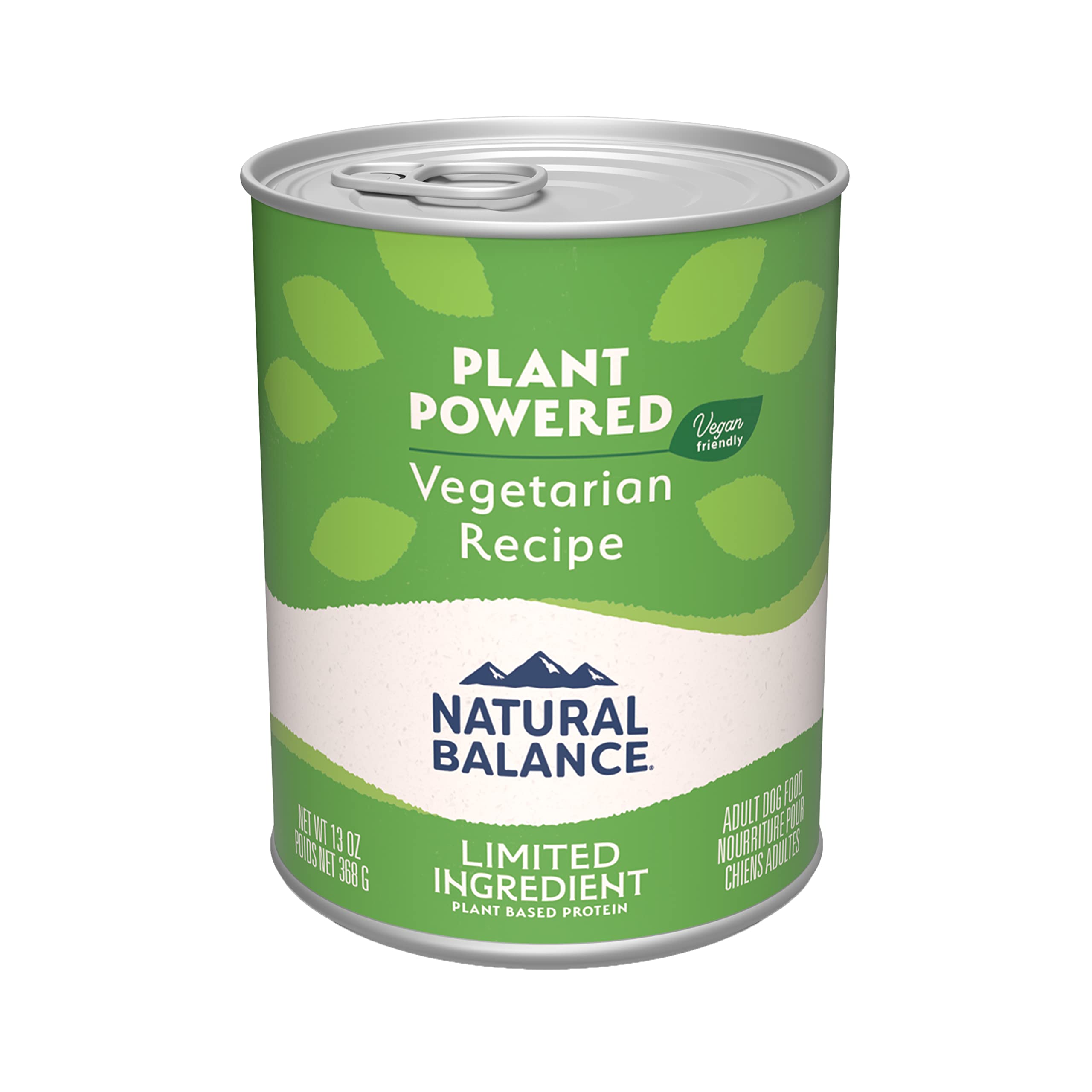 Natural Balance Limited Ingredient Adult Wet Canned Dog Food with Vegan Plant Based Protein and Healthy Grains, Vegetarian Recip