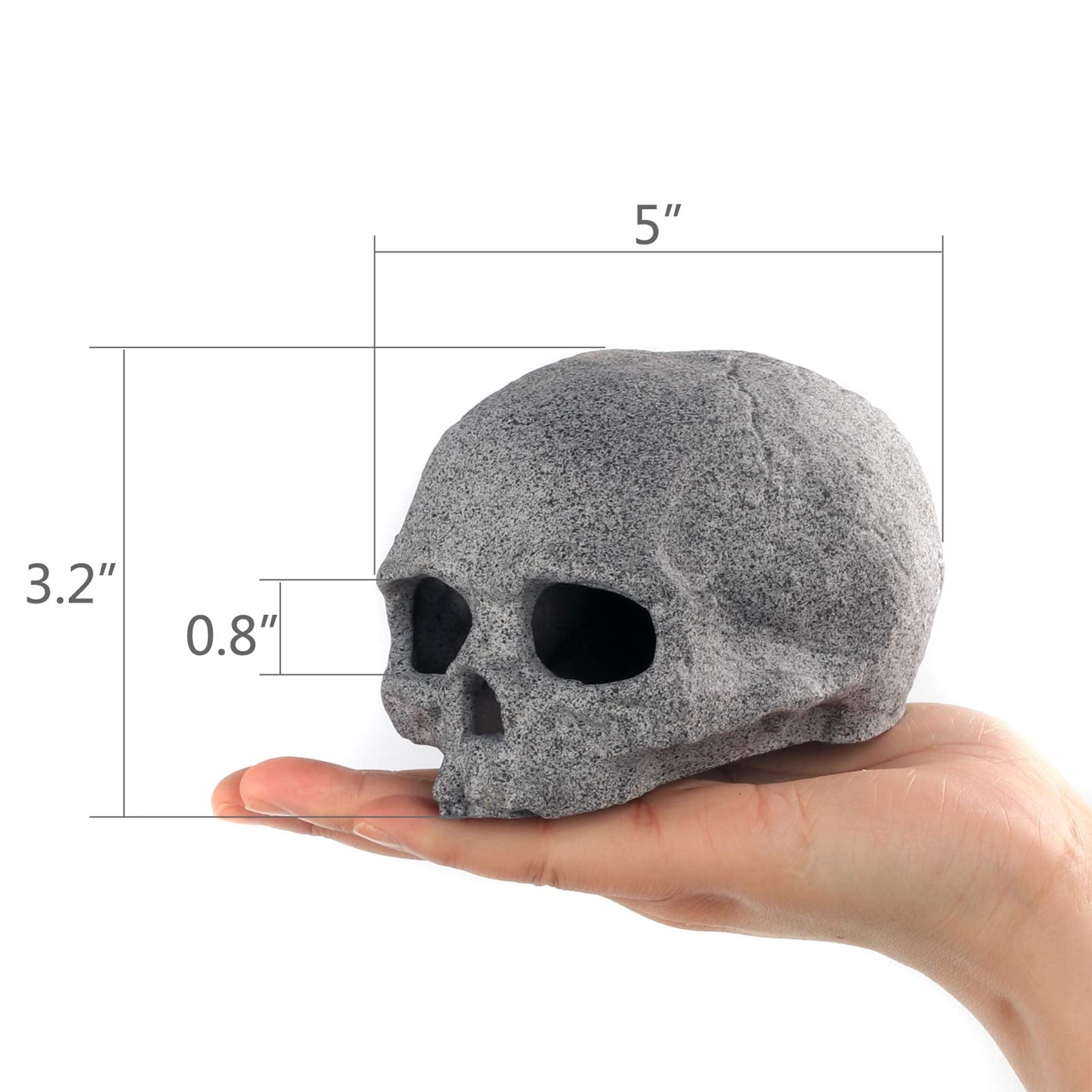 Aquarium Decorations Rock, Ceramic Shelters - Shrimp Habitat, Breeding Tube, Hiding cave, Stackable Fish Tank Decor Cave for Hid