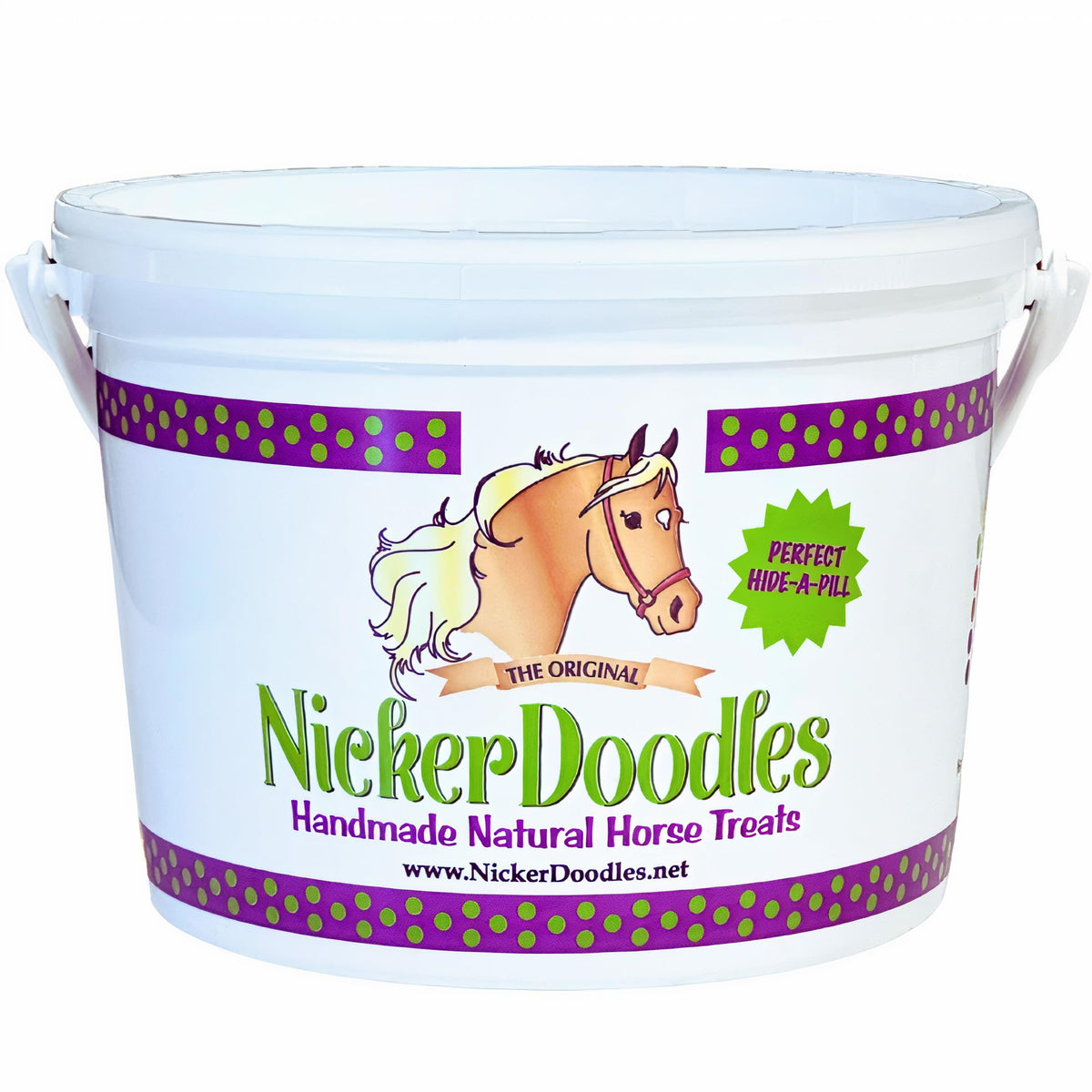 Nickerdoodles Horse Treats - 5 Lb Pail - Effortlessly Give Medications With Our Soft Baked Treats - Training Treats Are The Perfect Motivator - No Additives Or Preservatives