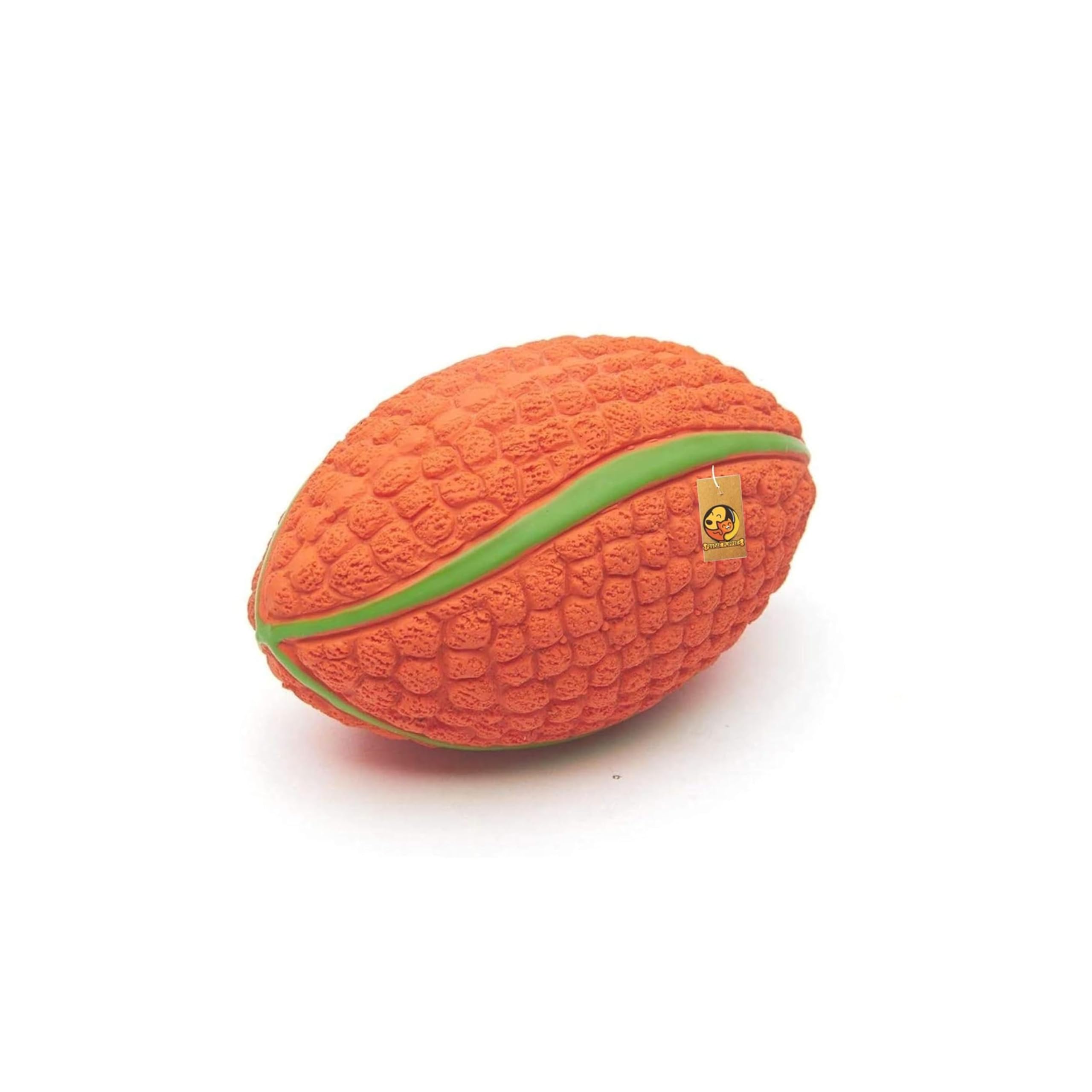 Foodie Puppies Interactive Soft Latex Squeaky Chew Toy  (Corn Rugby  Small) For Small Dogs And Puppies | NonToxic, Durable, C