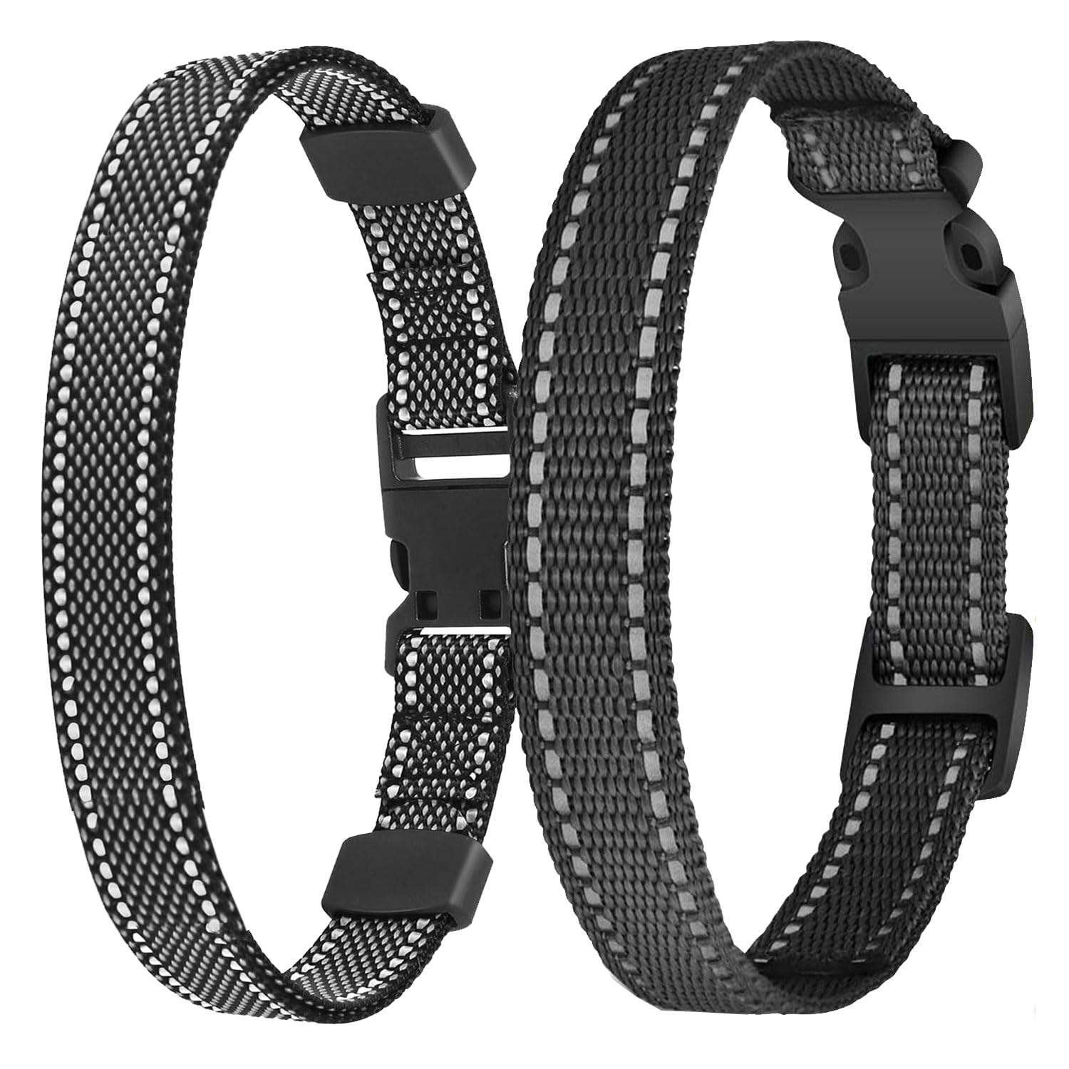 Aikko 2 Packs Shock Collar Replacement For Training Bark E Collar Wireless, Adjustable Dog Collar With Quick Release Buckle Nylo