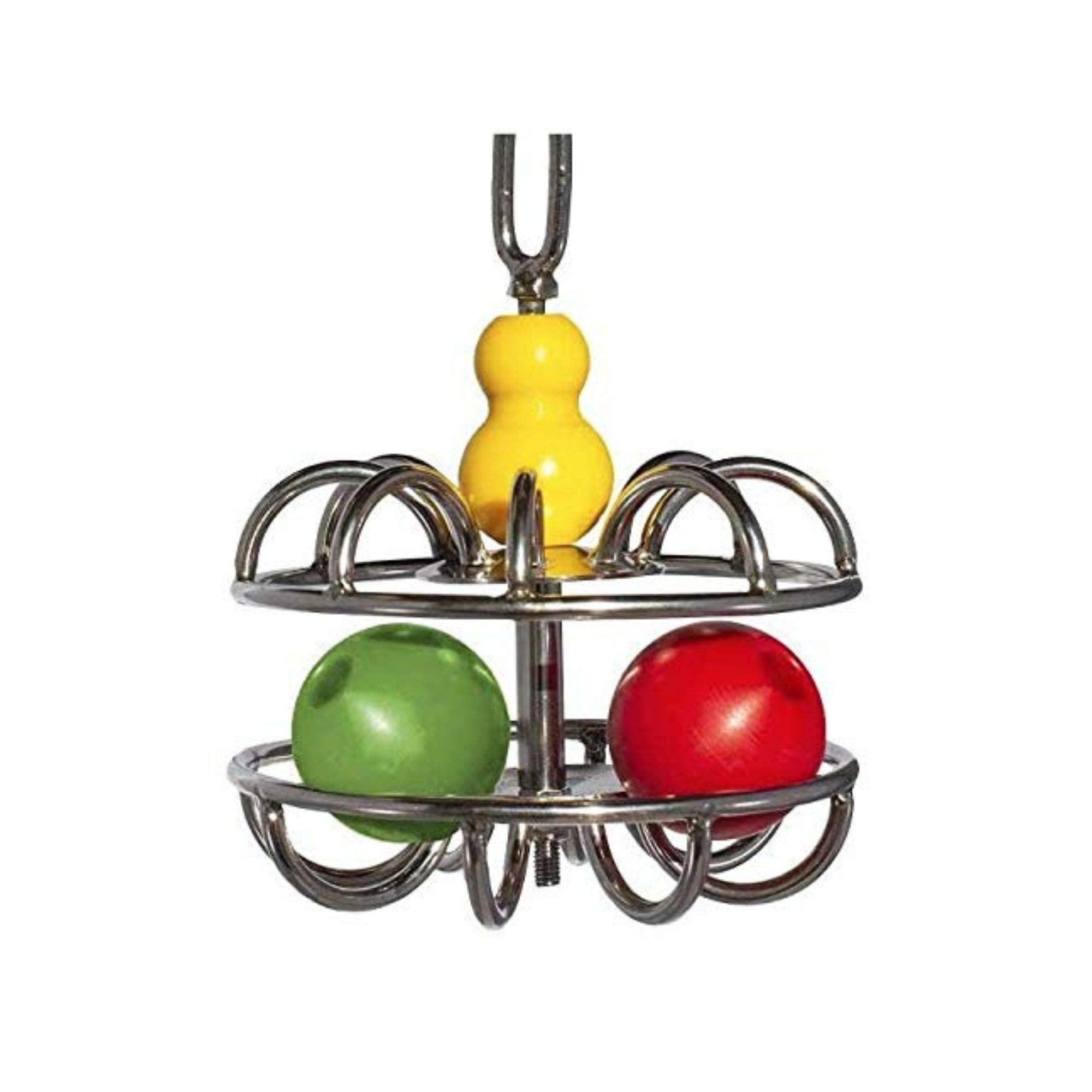 Impossi-Ball Foraging Bird Toy | Treat Dispenser | Promotes Natural Foraging Behavior | Bird Cage Accessories For Medium To Extra Large Birds | Colorful Toys For Parrots, Cockatiel, Parakeets, Macaws