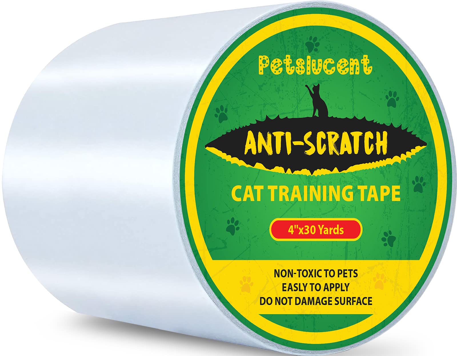 Petslucent Cat Scratch Furniture Protector Tape, Green, 4x 30 Yards