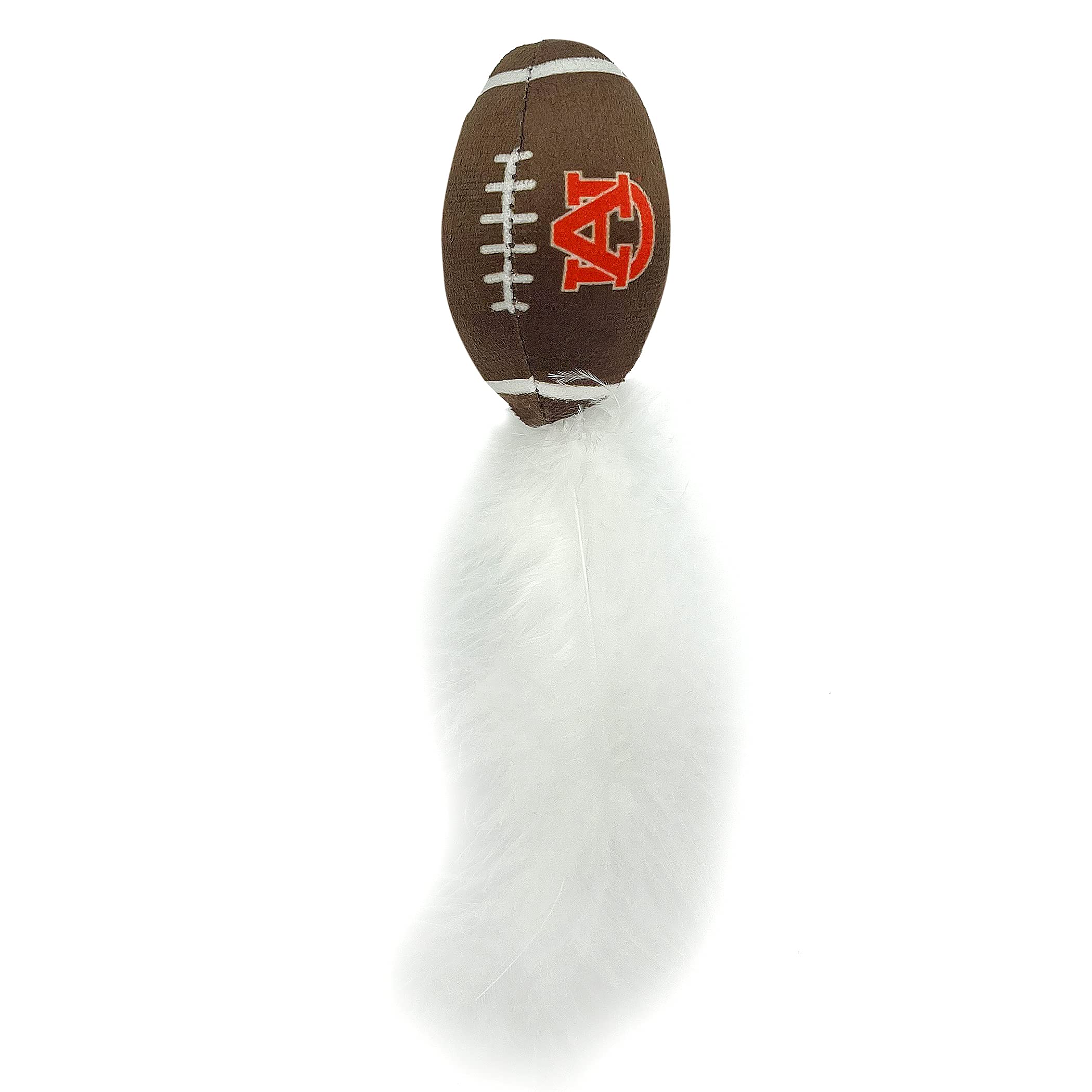 Best Plush Cat Toy - Ncaa Auburn Tigers Complete Set Of 3 Piece Cat Toys Filled With Fresh Catnip. Includes: 1 Helmet Cat Toy, 1 Football Cat Toy With Feathers & 1 Beer Bottle. Beautiful Team Logos