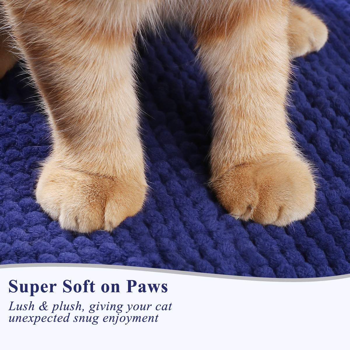 Vivaglory Super Soft Microfiber Cat Litter Mat, 31'× 20' Large Cat Mat For Under Litter Box With Waterproof Back, Machine Washable, Brown