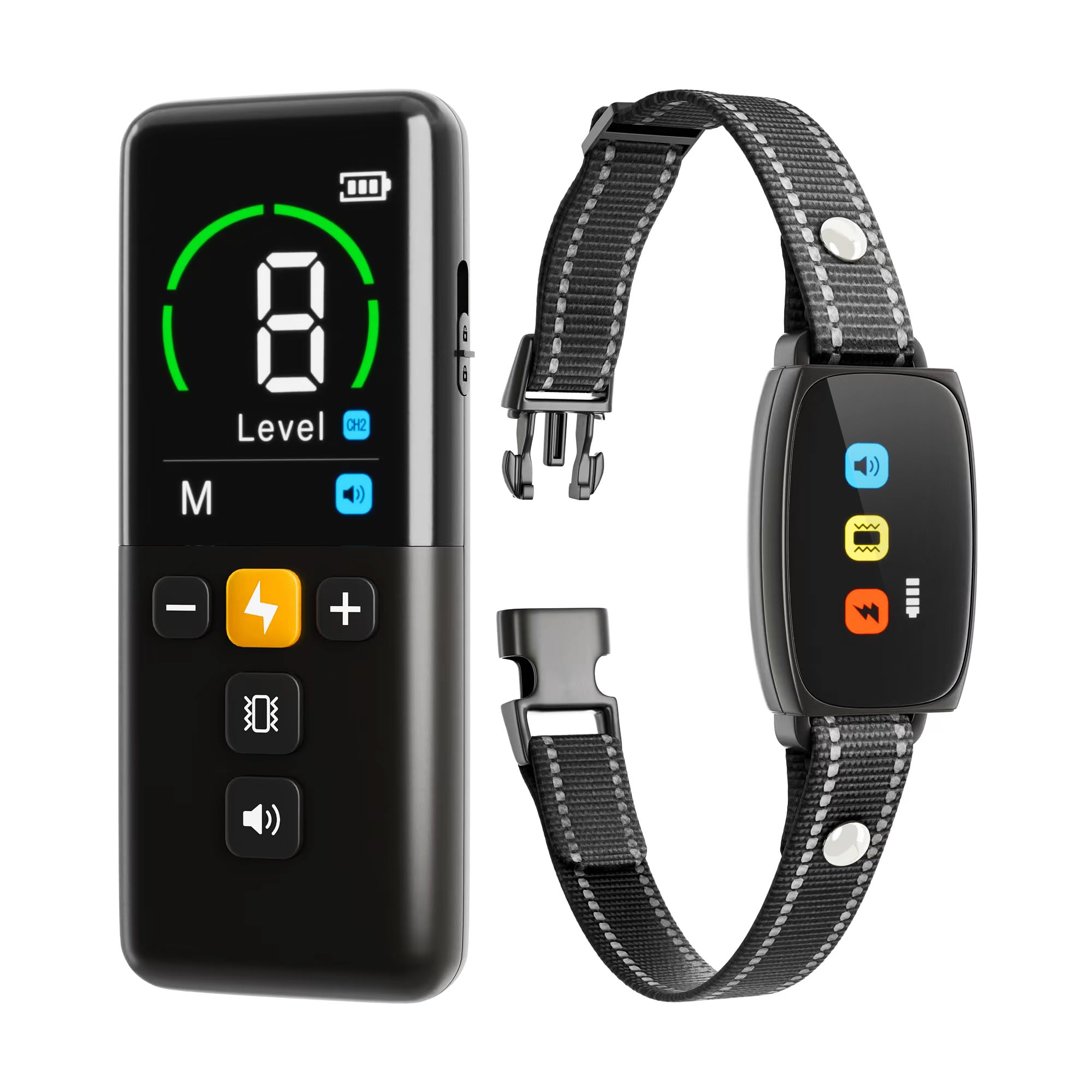 Dog Training Collar Shock Collars For Dogs With Remote 2600 Ft Remote Control Range 4 Modes Beep Vibration Shock Built-In Bright