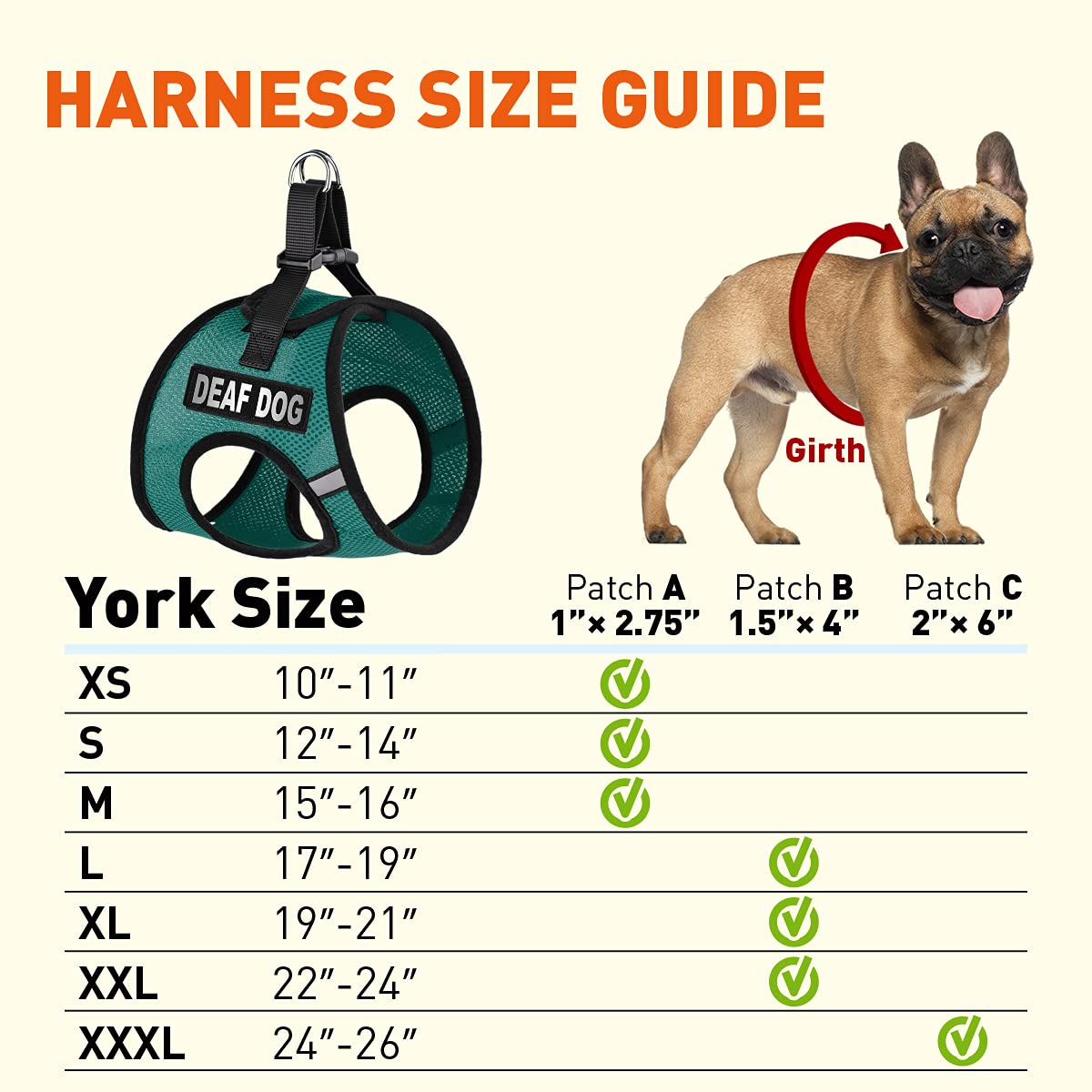 Dogline York Step In Mesh Dog Harness With Deaf Dog Patches No Choke Pet Vest Soft Gentle Padded Chest Halter For Puppies Small