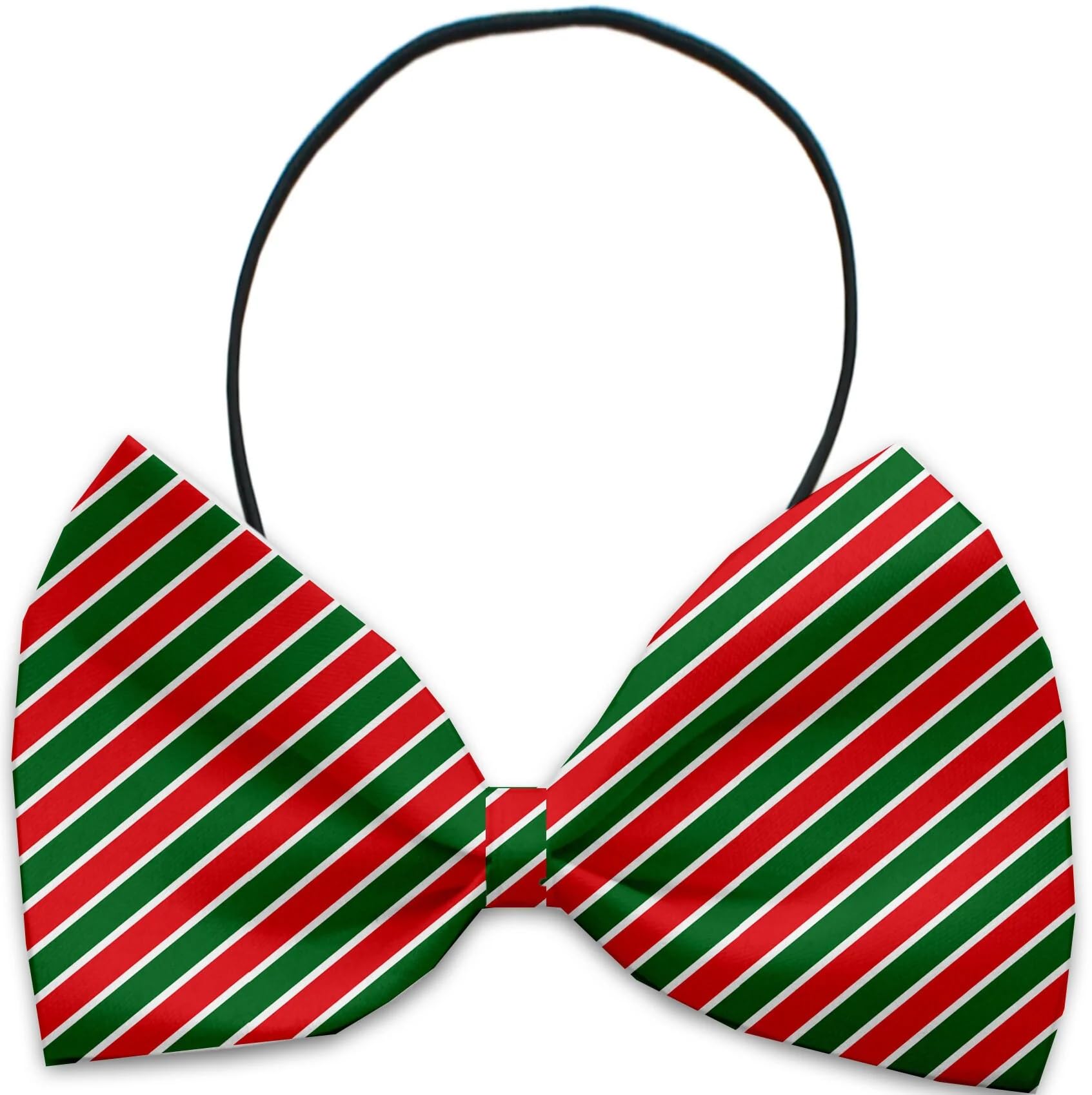 Christmas Pet, Dog & Cat Bow Ties, &quot;Candy Cane Lane Group&quot; *Available in 8 different print options!* Collar Strap ChevronChristmasTree