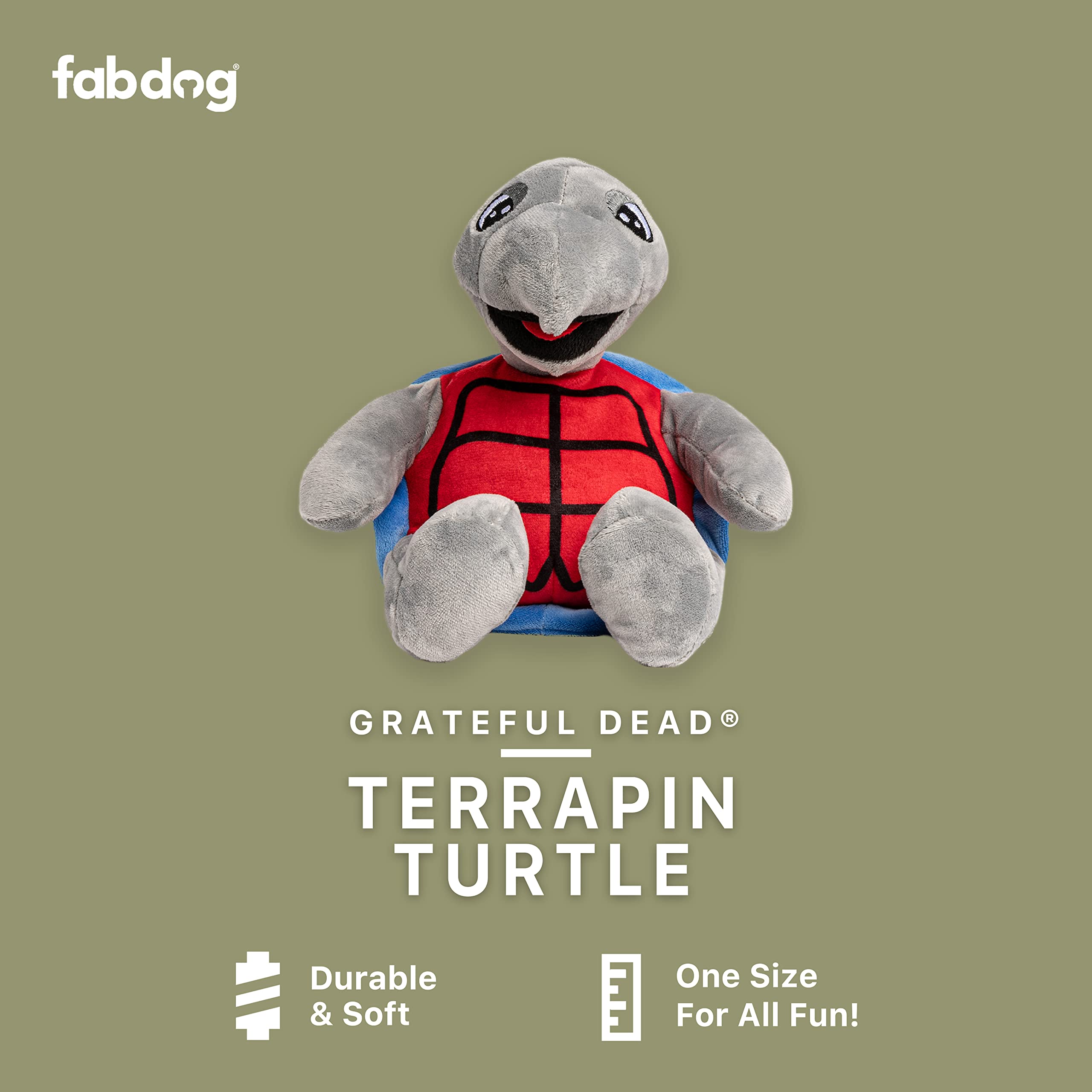 Fabdog Dog Grateful Dead Terrapin Turtle Small