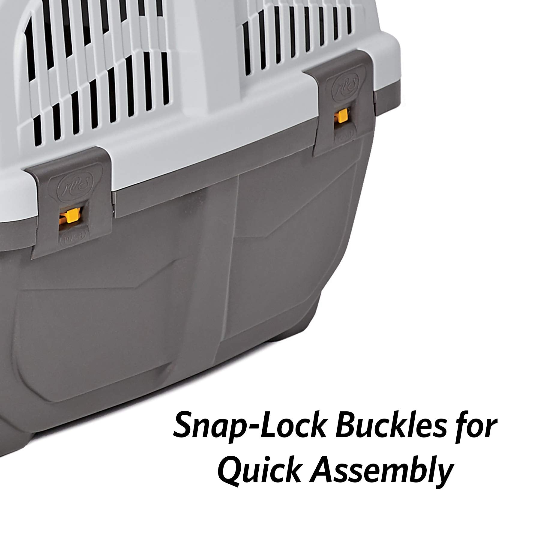 Midwest Homes For Pets Skudo Plastic Carrier, 22-Inch Ideal For Xs Dog Breeds With An Adult Weight Up To 12 Pounds