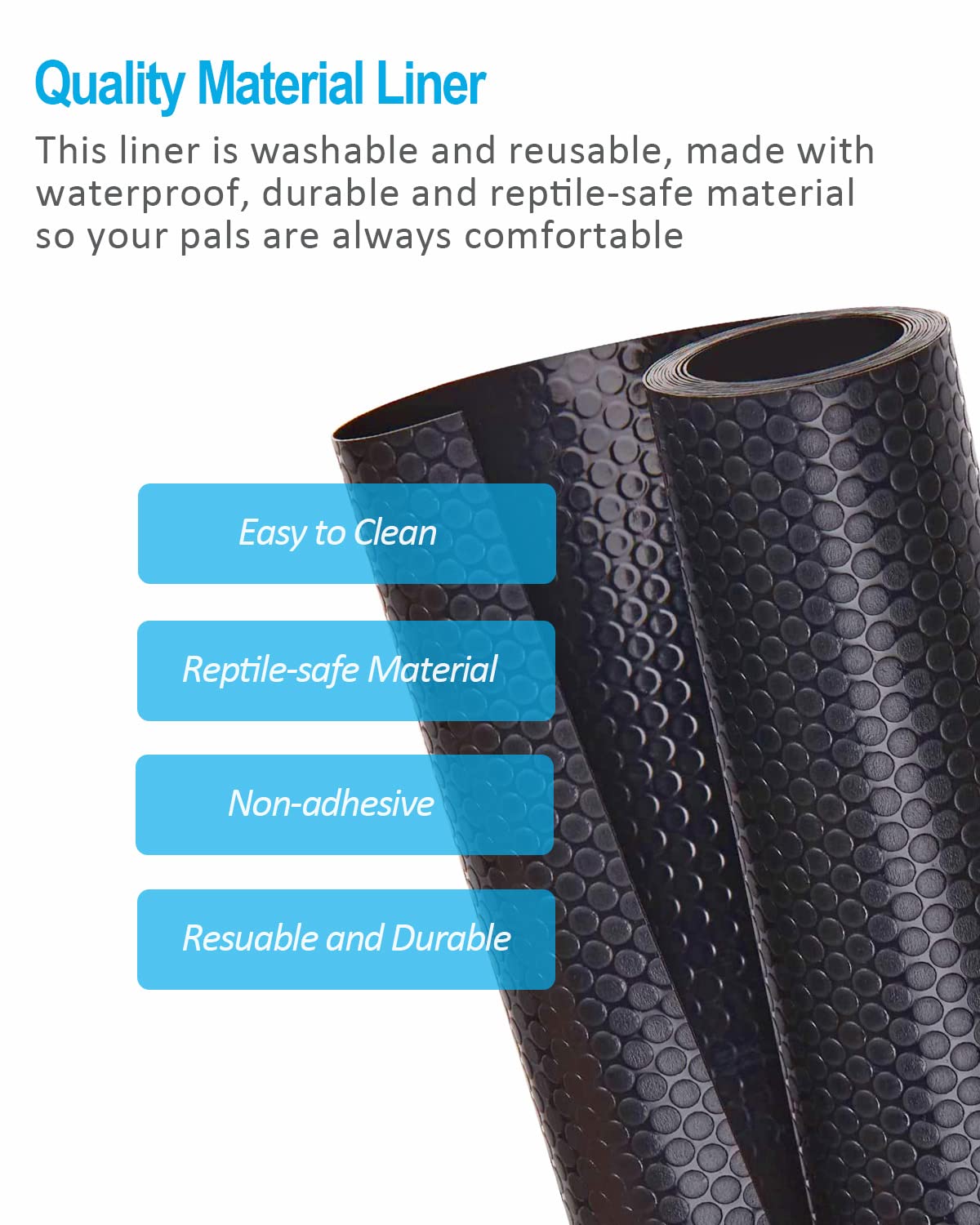 Duedusto Bearded Dragon Tank Accessories, 120 Gallon Reptile Terrarium Mat Liner, Bearded Dragon Substrate For 4X2X2 Reptile Enc