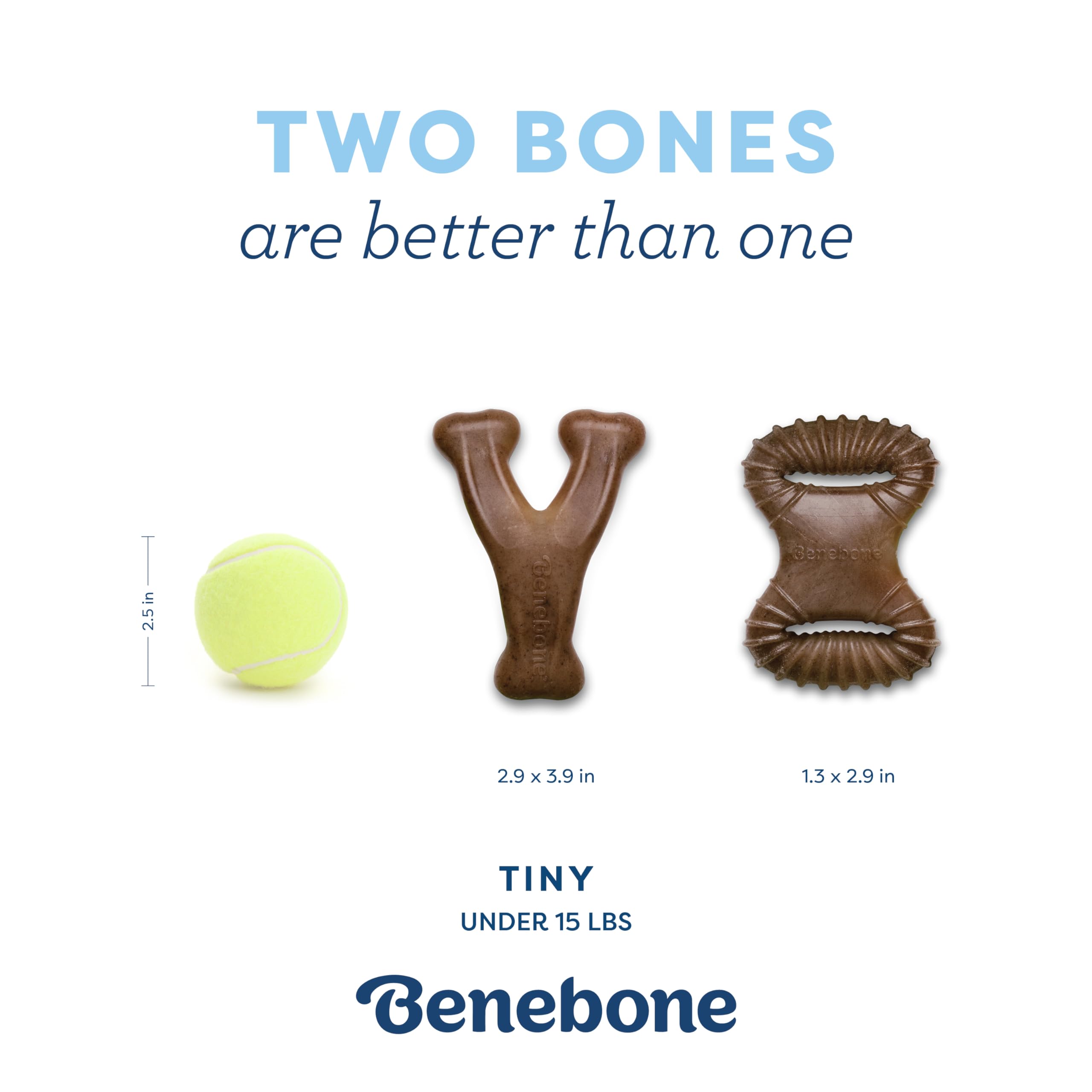 Benebone Puppy 2-Pack Dental Chew/Wishbone Chicken Tiny