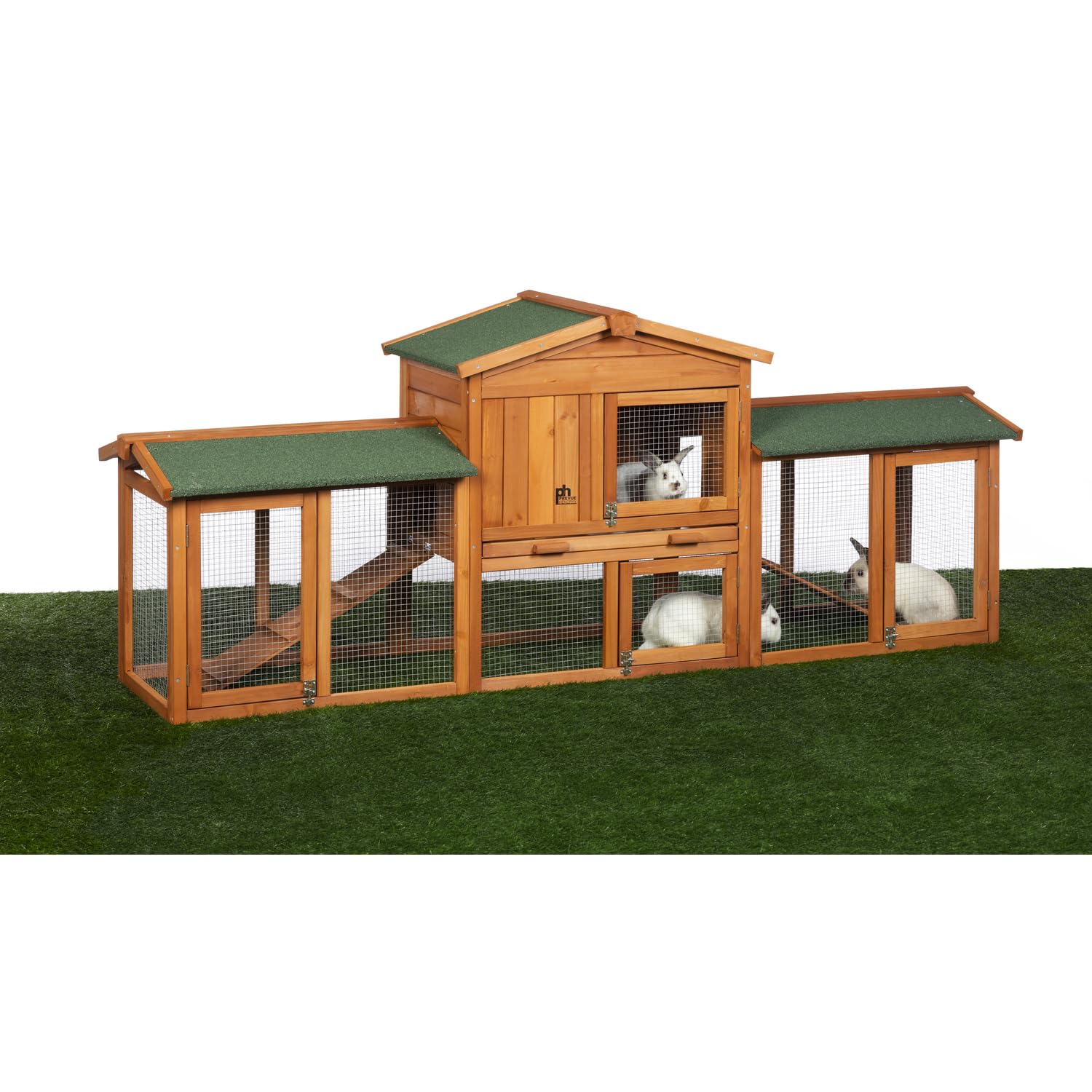 Prevue Pet Products Rabbit Hutch With Double-Run