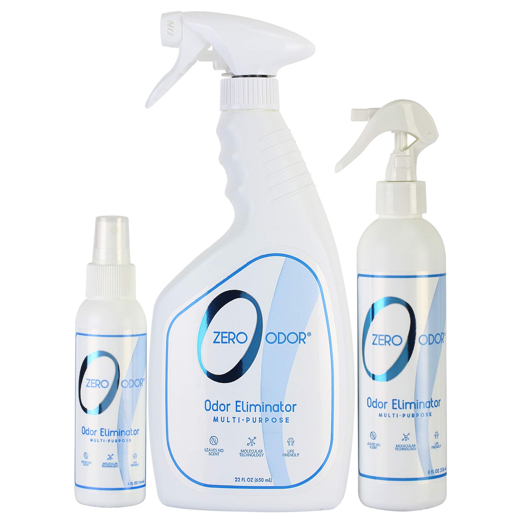 Zero Odor - Multi-Purpose Strong Odor Eliminator For Home, Office, Car, Bathroom, Hotel, Room Deodorizer, And Odor Neutralizer, (Kit)