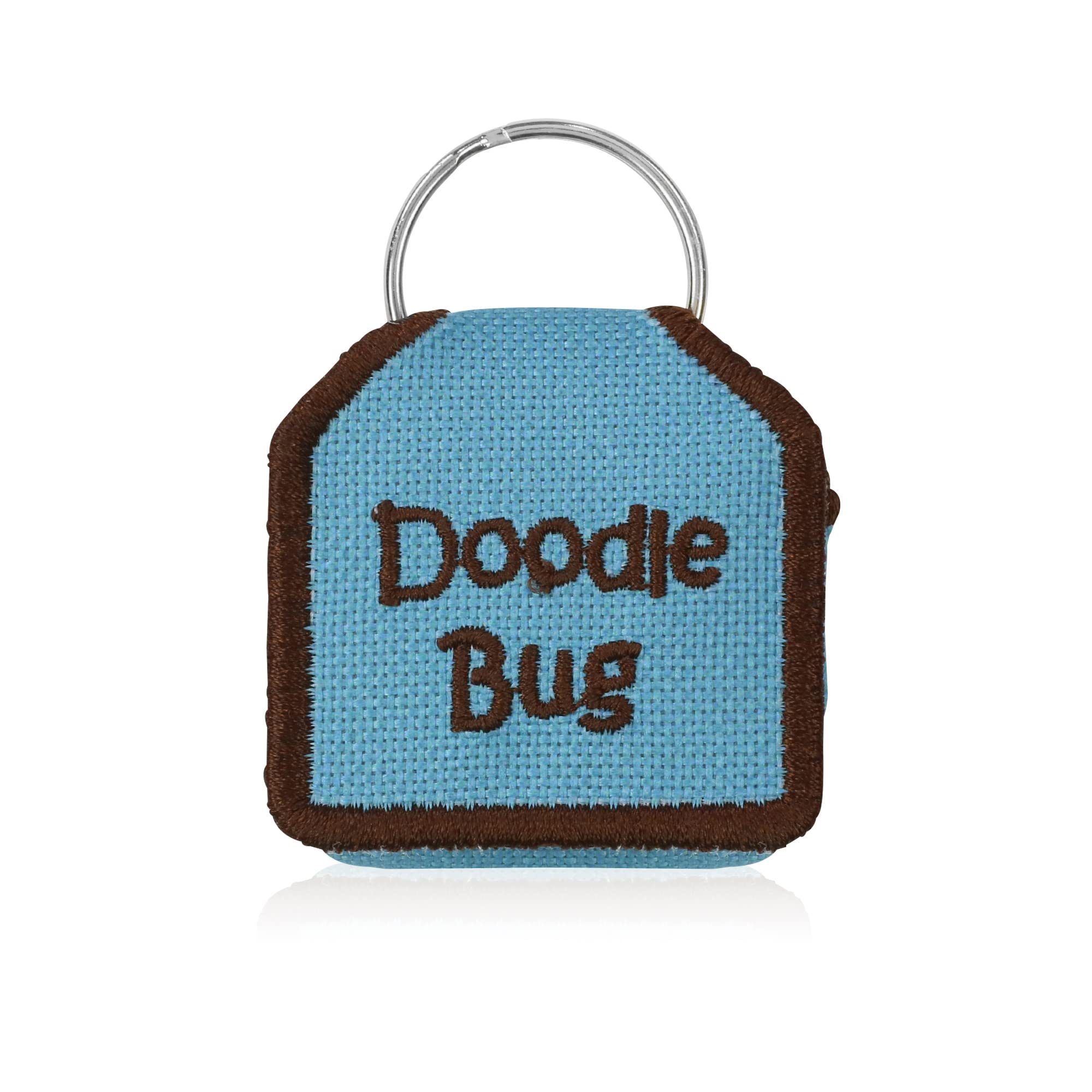 The Tag Bag - Dog Tag Silencer (Doodle Bug/Blue)