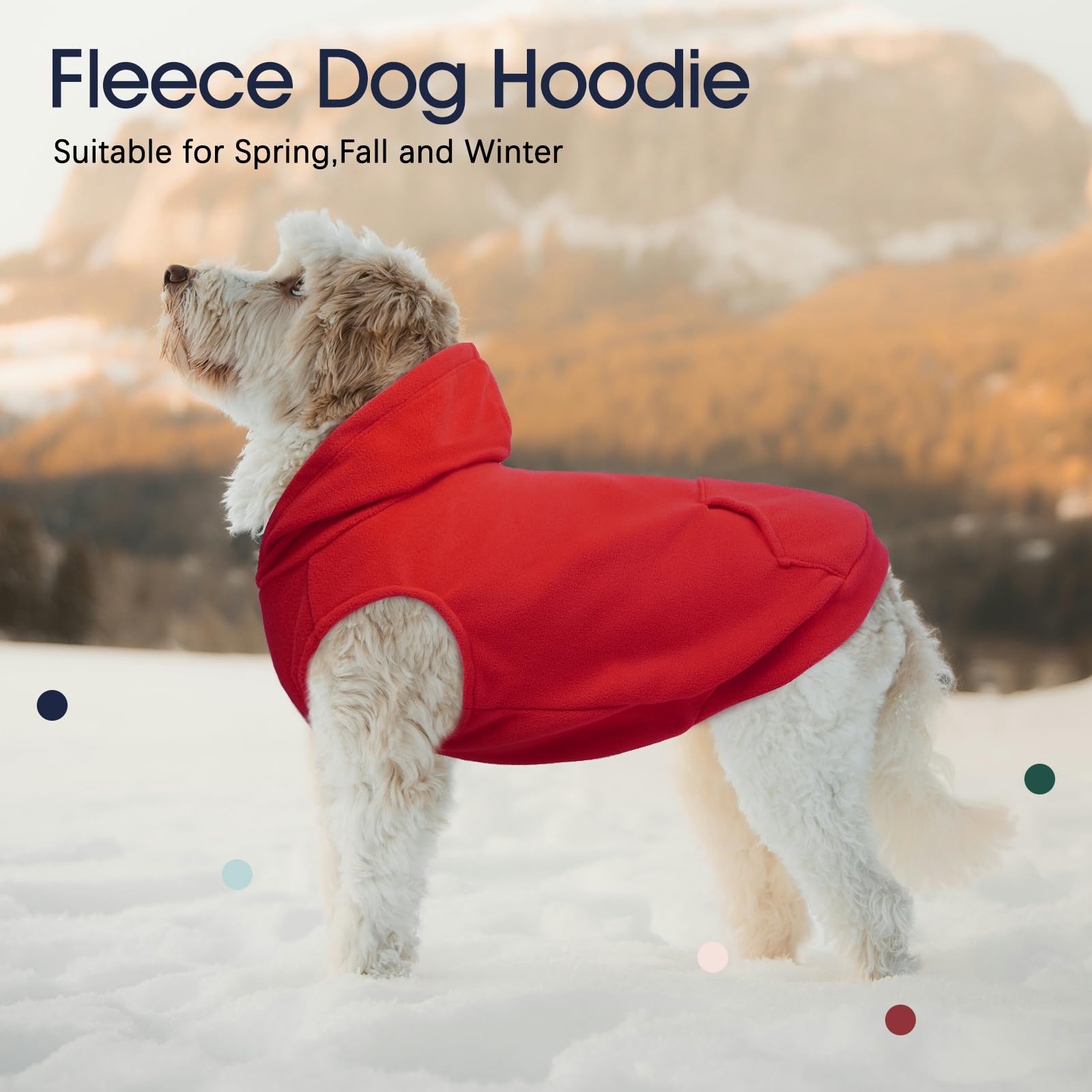 Iecoii Xxl Dog Hoodie For Extra Large Dogs,Fleece Dog Sweatshirt For Large Breed Male Female Dog,Dog Pouch Hoodie Sweater Pet Wi