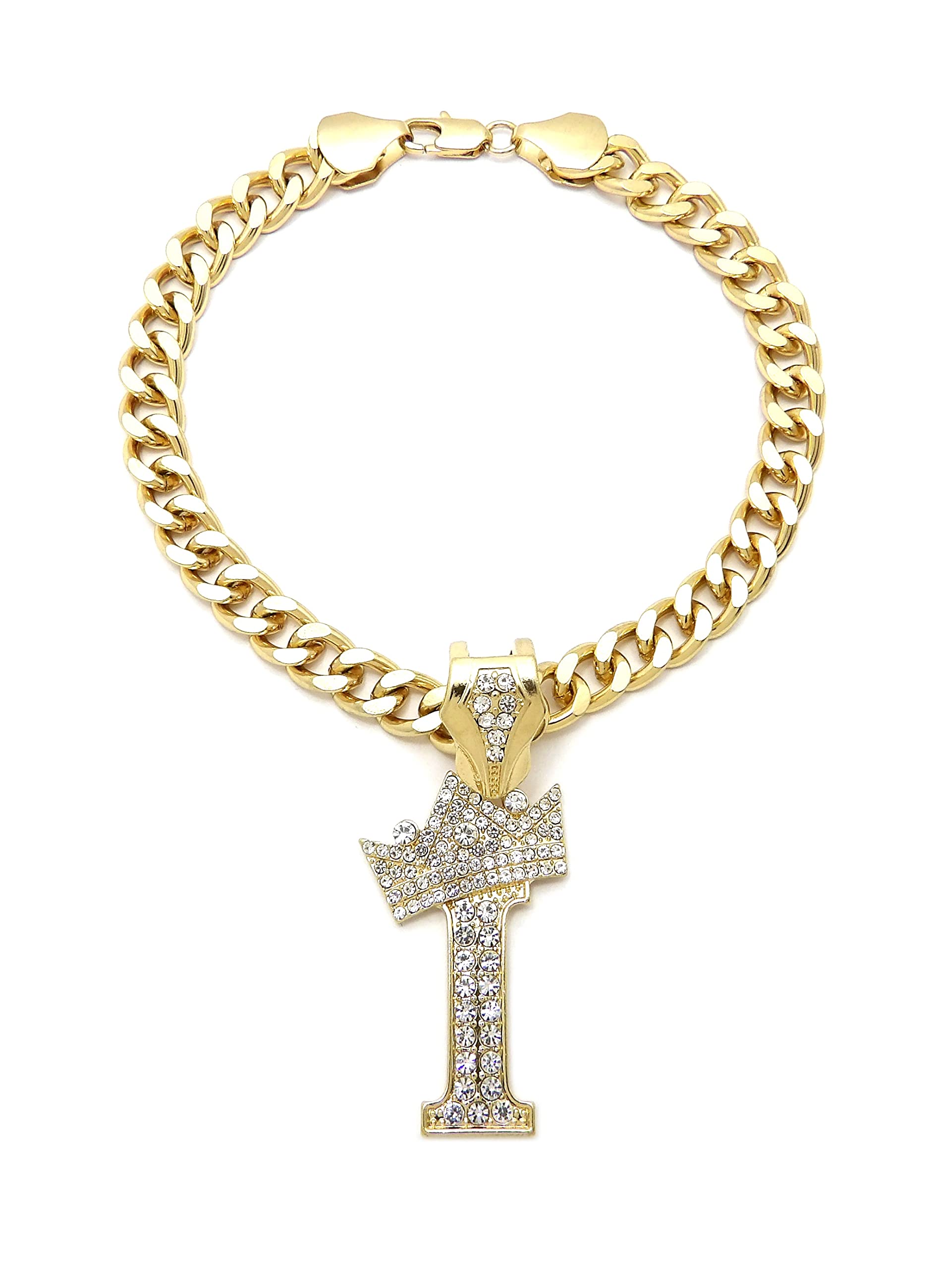 Initial Letter Cuban Chain Dog Chain Pet Chain Pet, Cat, Puppy Necklace (I, 26'')