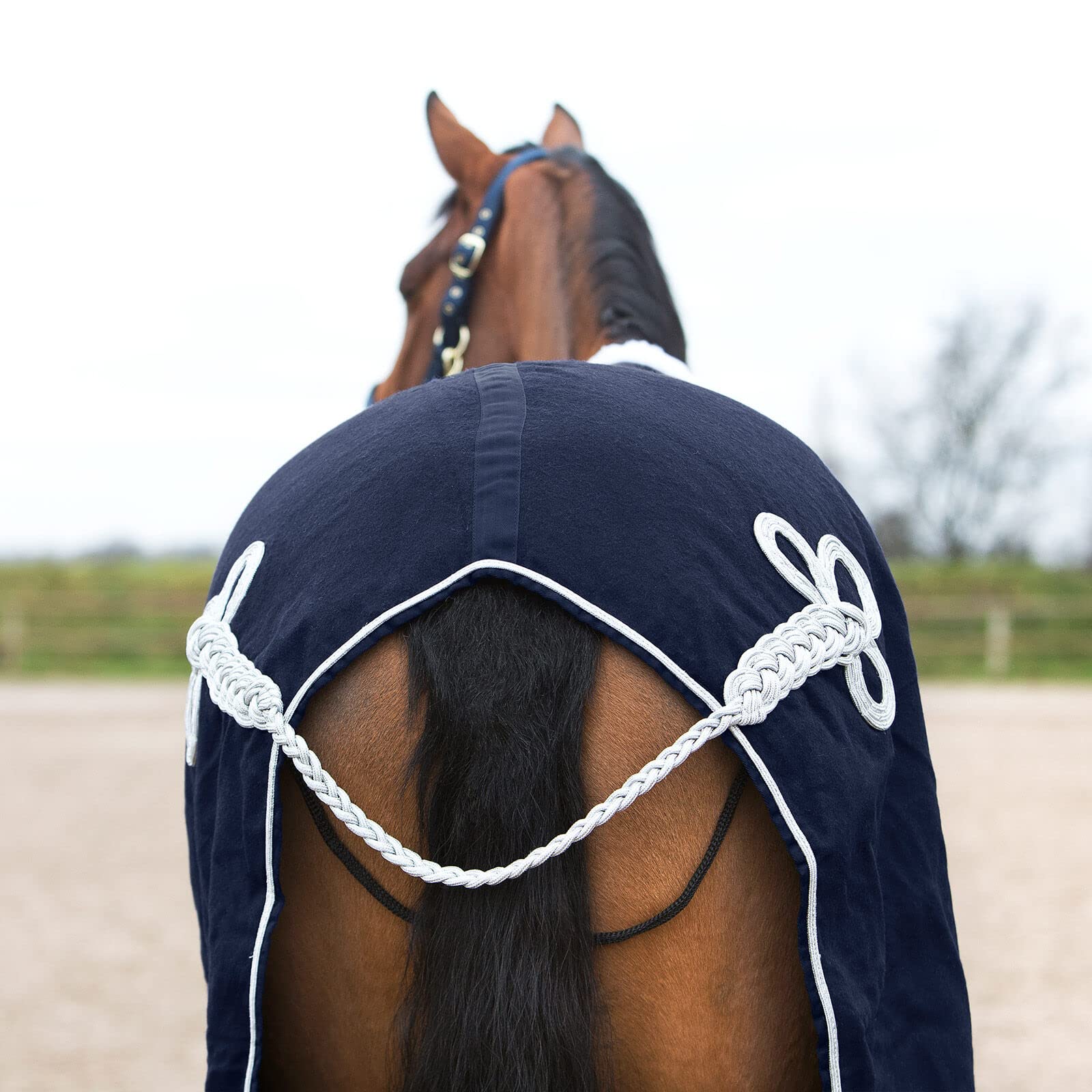 Horze Millau Wool Blanket - Dark Blue - 81 In