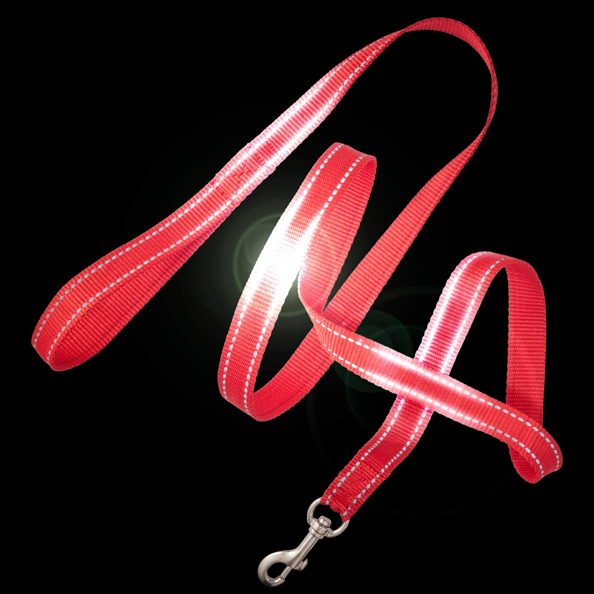 Pet Passion Reflective Durable Dog Leash 7 Ft. For All Pet Breeds, Red, One Size