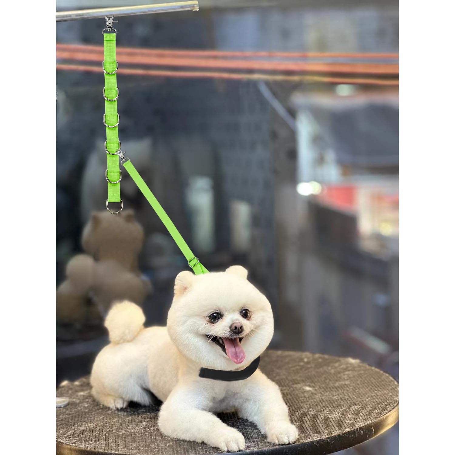 Dog Grooming Belly Straps Green Pet Grooming Supplies 3 Sets Professional Dogs Belly Band Pets Dogs Groomer Extension Strap Tabl