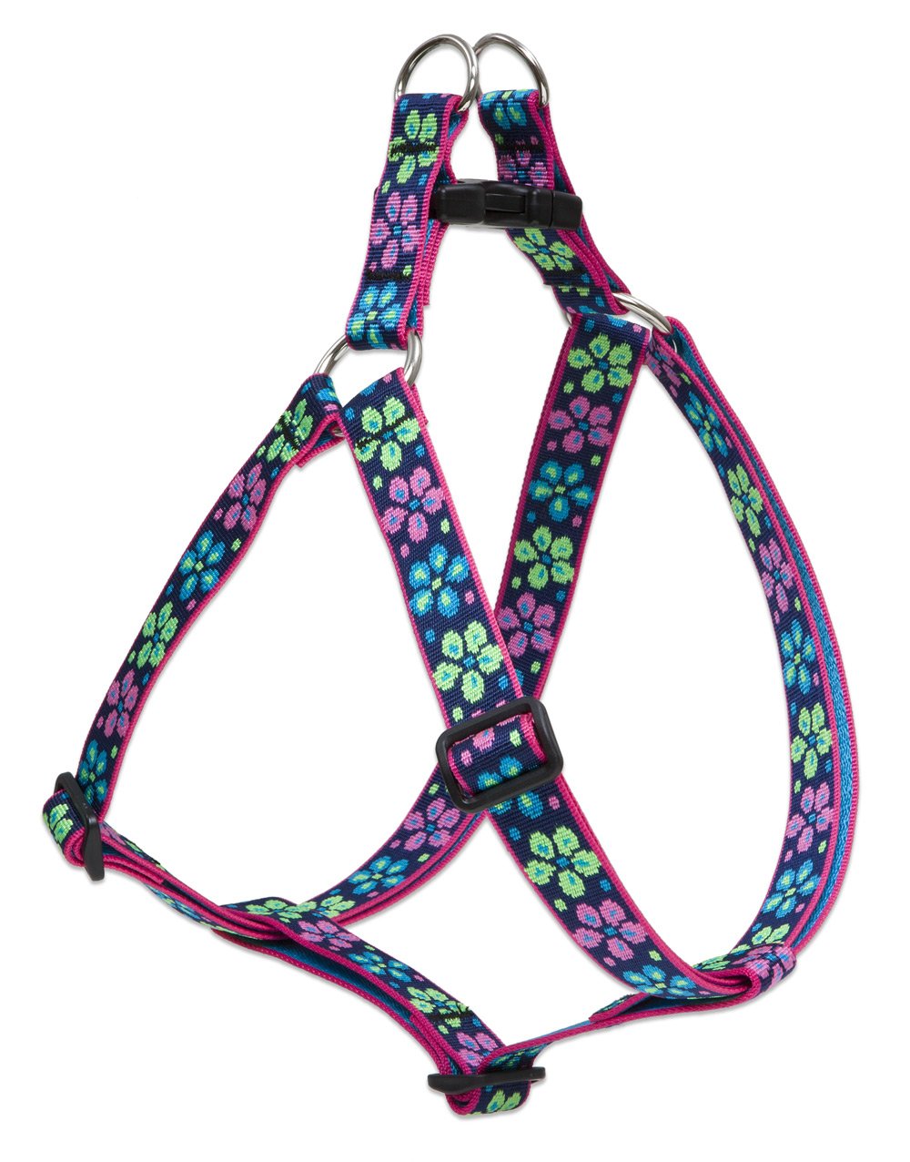 Lupinepet Originals 1' Flower Power 19-28' Step In Harness For Medium Dogs