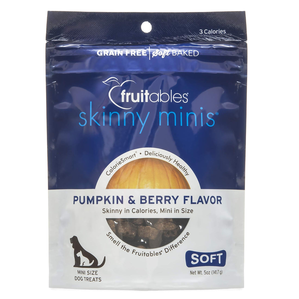 Fruitables: Skinny Minis Pumpkin And Berry Soft & Chewy Dog Treats, 5 Oz