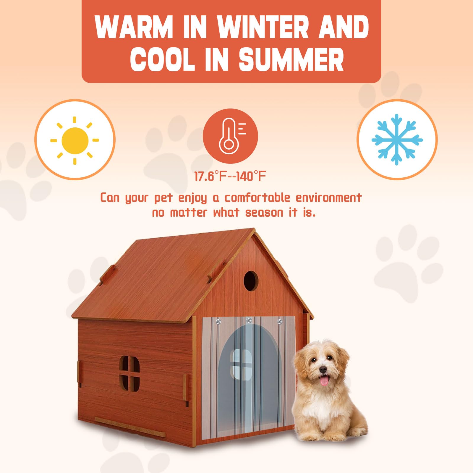 Dog Door Replacement Flaps, Doghouse or Kennel Door Flap, Pet Products and Supplies,Safe Plastic Vinyl Strip for DIY Doghouse or